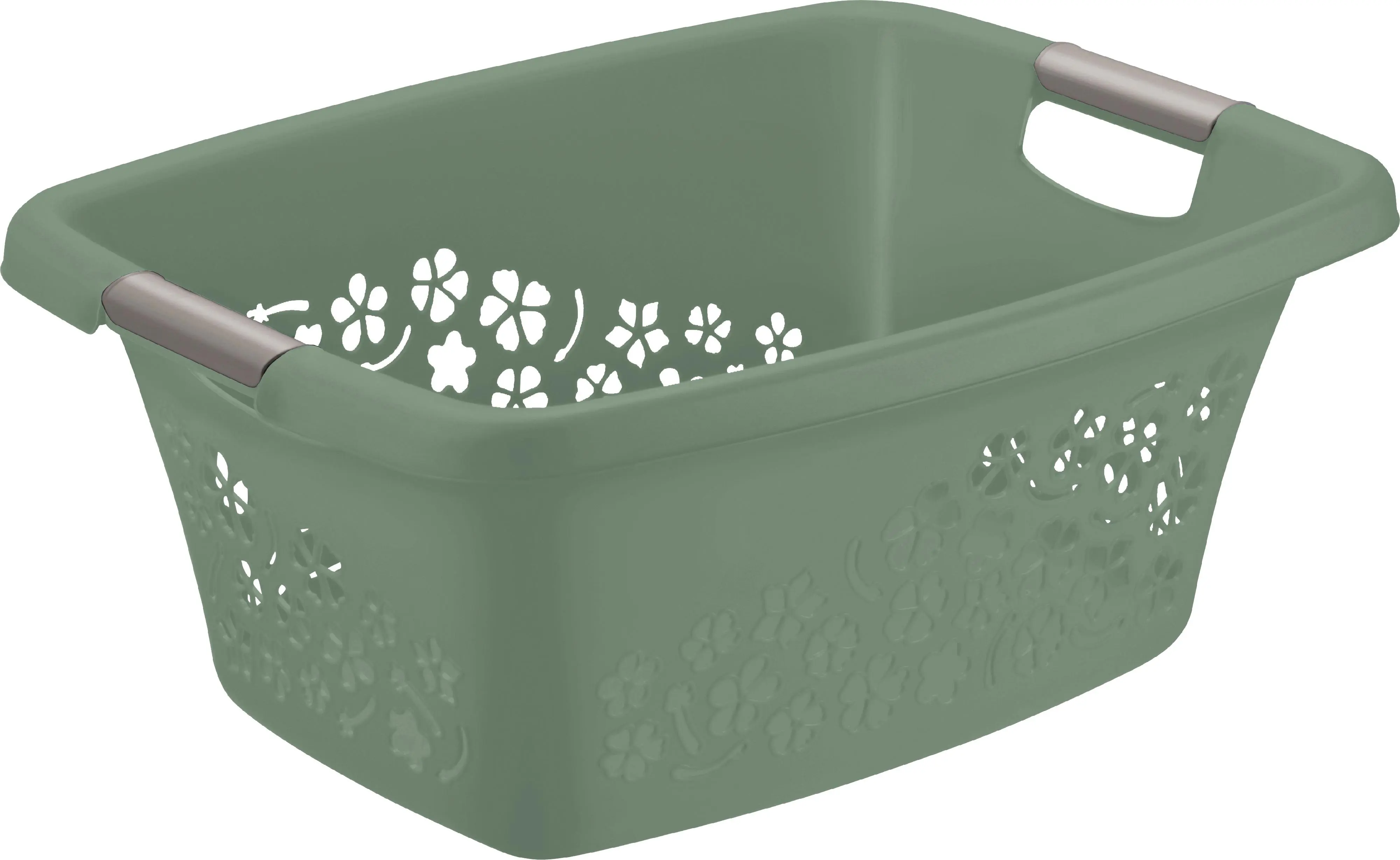 Rotho Wäschekorb Flowers 25 l mistletoe green 