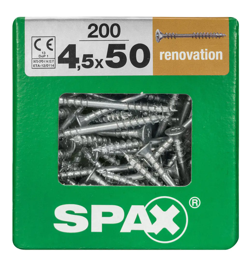 Spax Verlegeschrauben 4.5 x 50 mm TX 20 - 200 Stk.