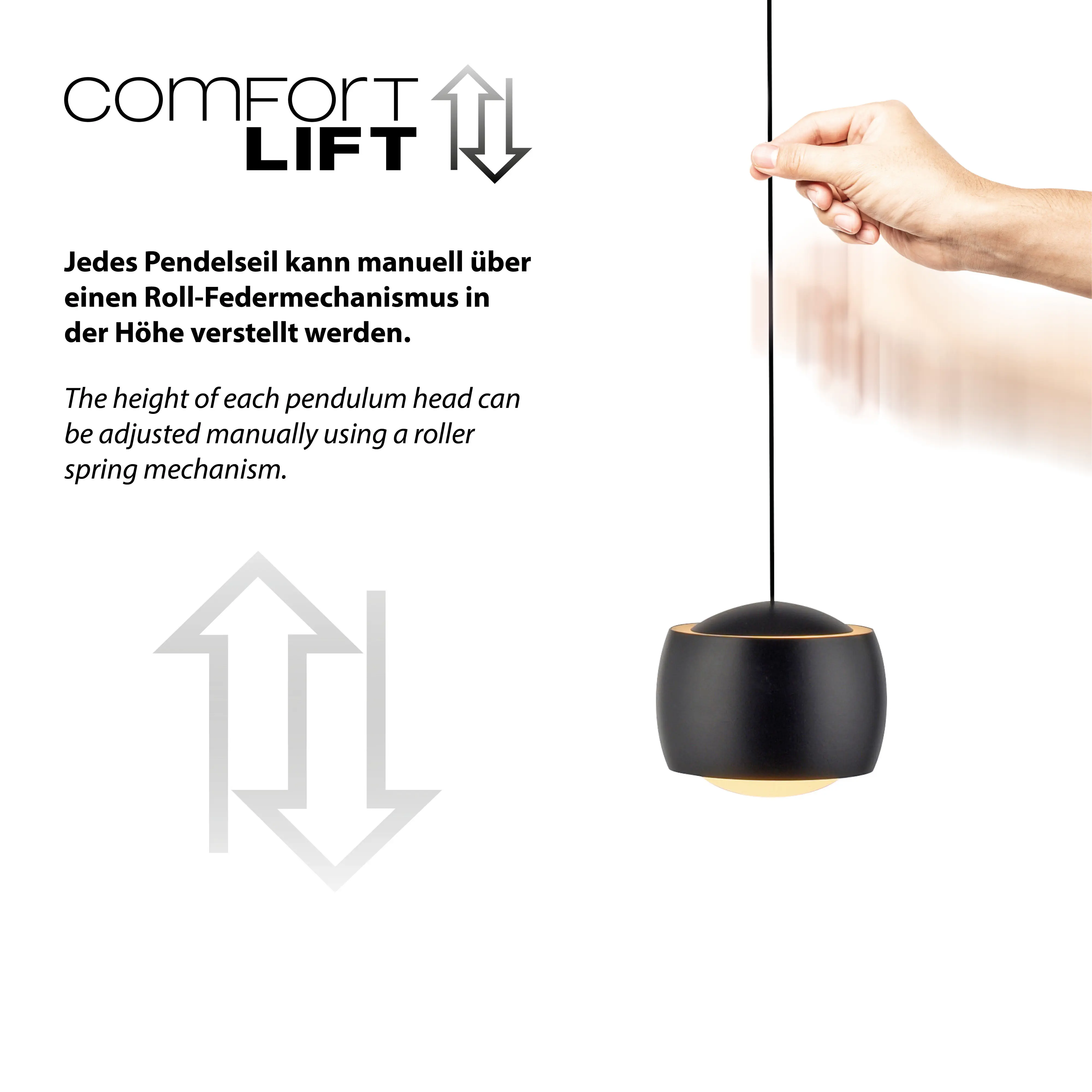 Just Light LED Pendelleuchte Ballini 3 Flammig 220 cm warmweiß