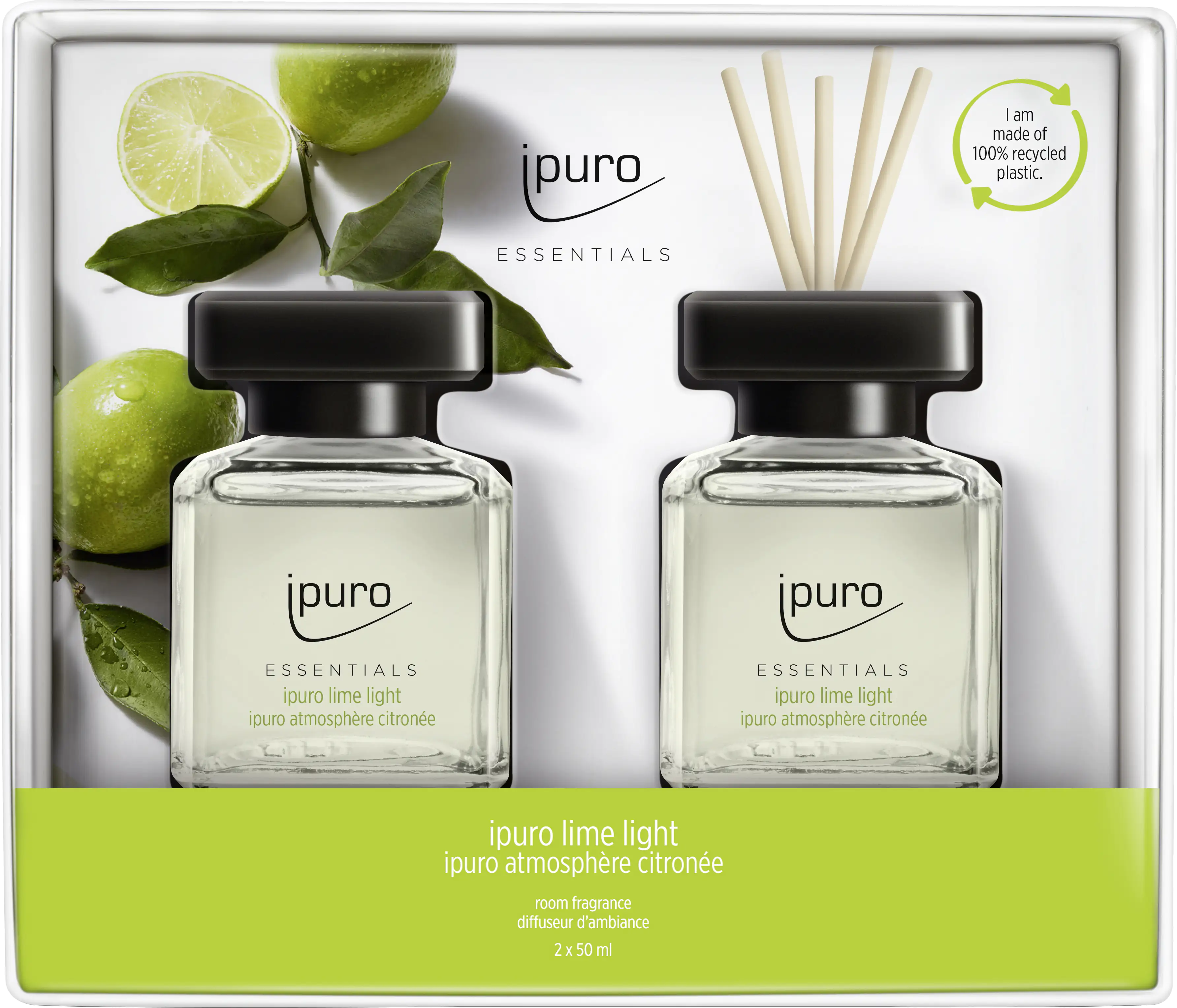 ipuro Raumduft Essentials Set Lime Light 2 x 50 ml