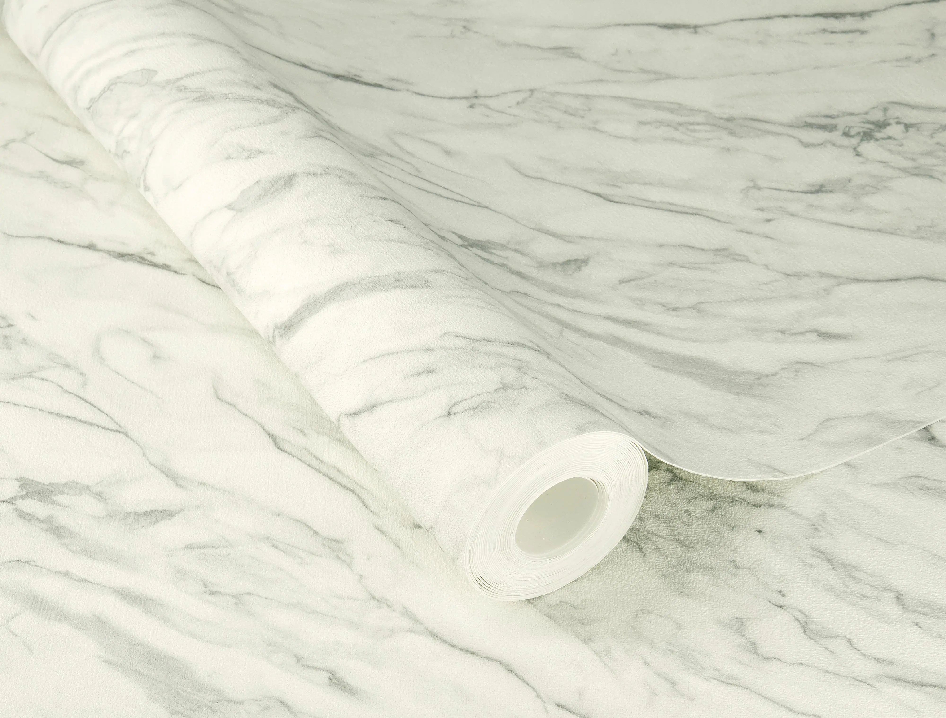 Tesa x Rasch selbstklebende Tapete Carrara Marmor steingrau beige 6 x 0,53 m 