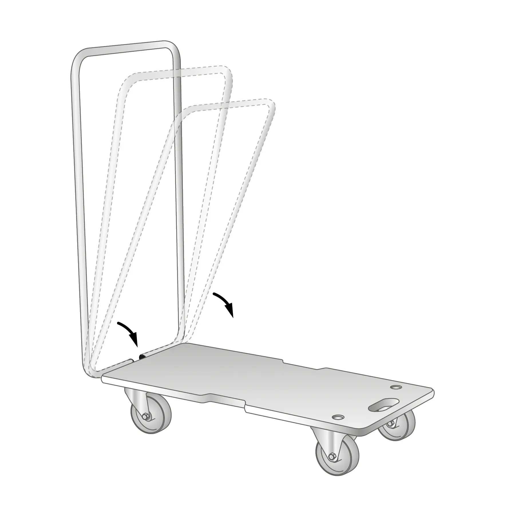 Wagner Transportwagen 74 x 37 cm Traglast 300 kg klappbar