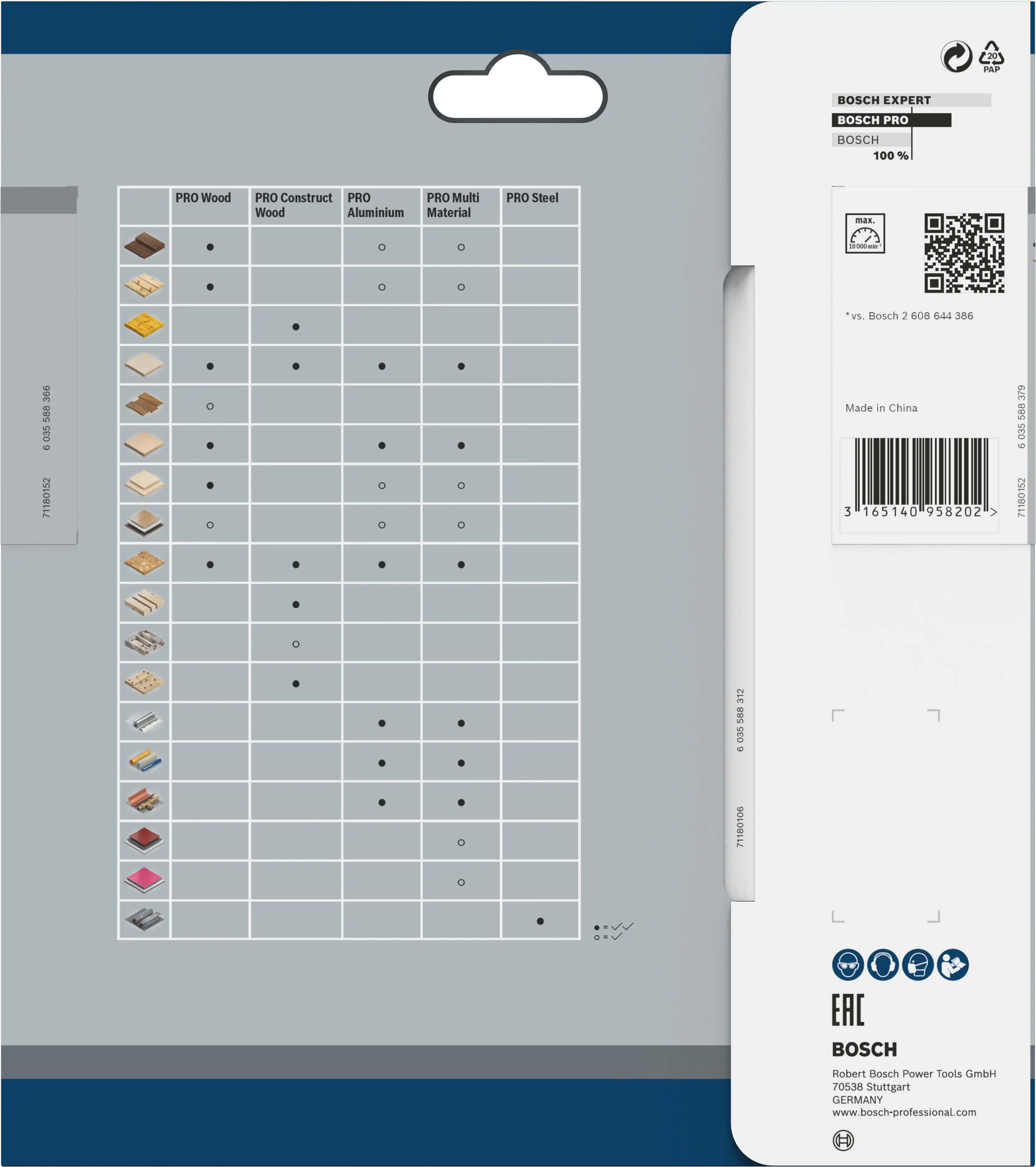 Bosch PRO Wood cordless Kreissägeblatt 150 x 1,6 x 10 mm T24