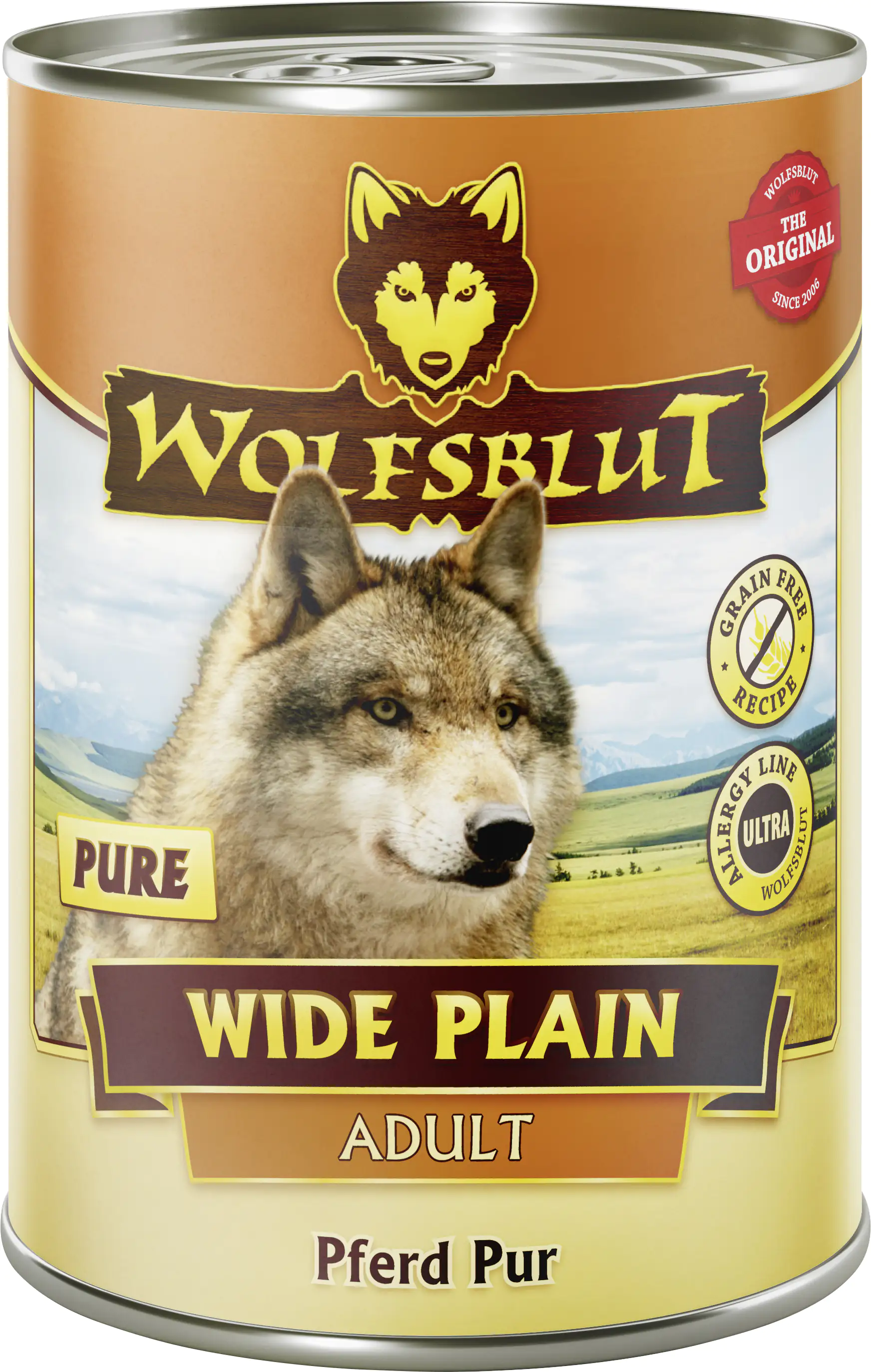 Wolfsblut Wide Plain Hundenassfutter Adult getreidefrei 395 g Pferd Pur