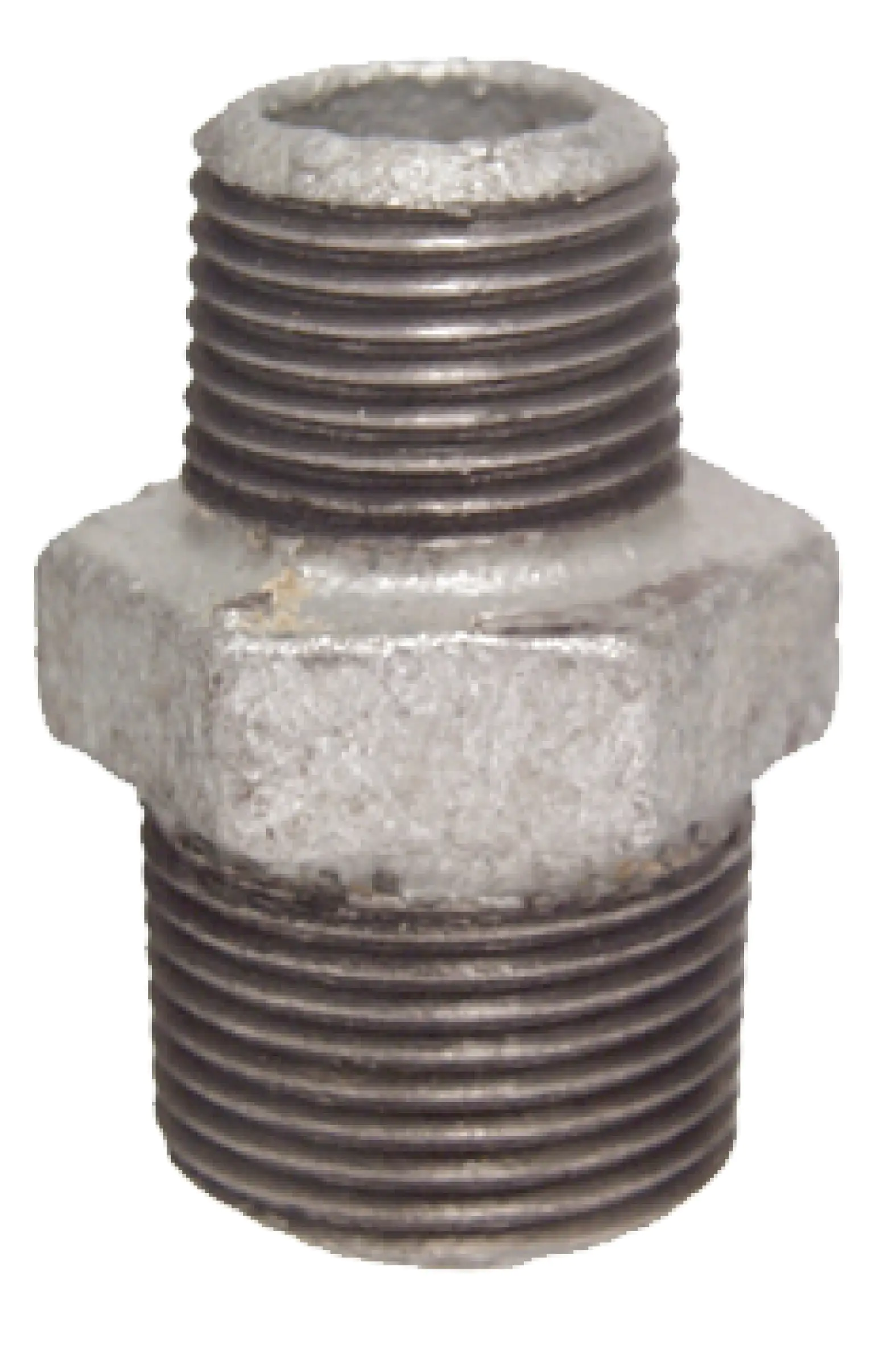Cornat Temperguss-Reduzier-Doppelnippel Nr. 245 verzinkt, 3/4" AG, 1/2" AG