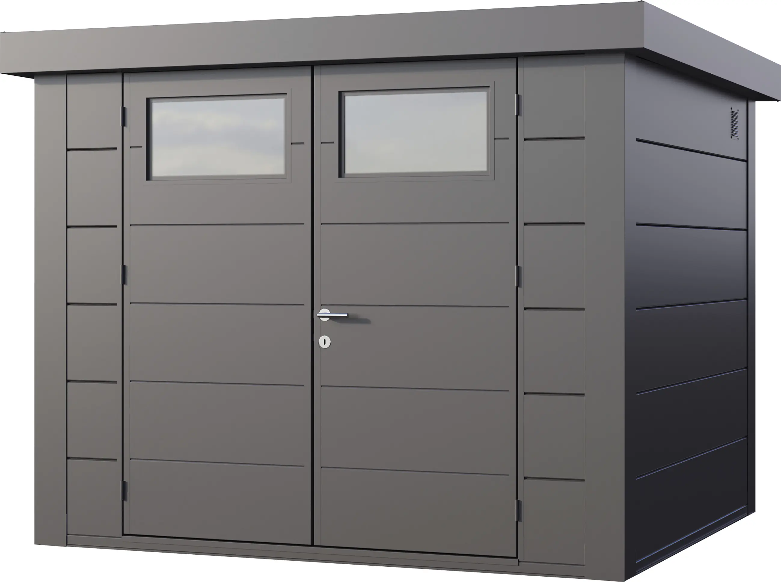 Telluria Gerätehaus Classico 2724 granitgrau 268 x 208 cm