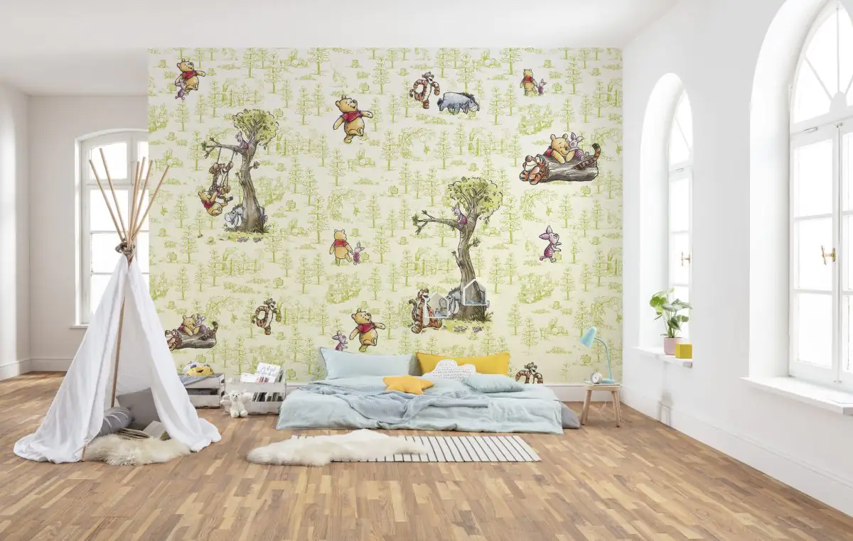 Komar Vlies Fototapete Winnie Pooh Friends 300 x 280 cm 