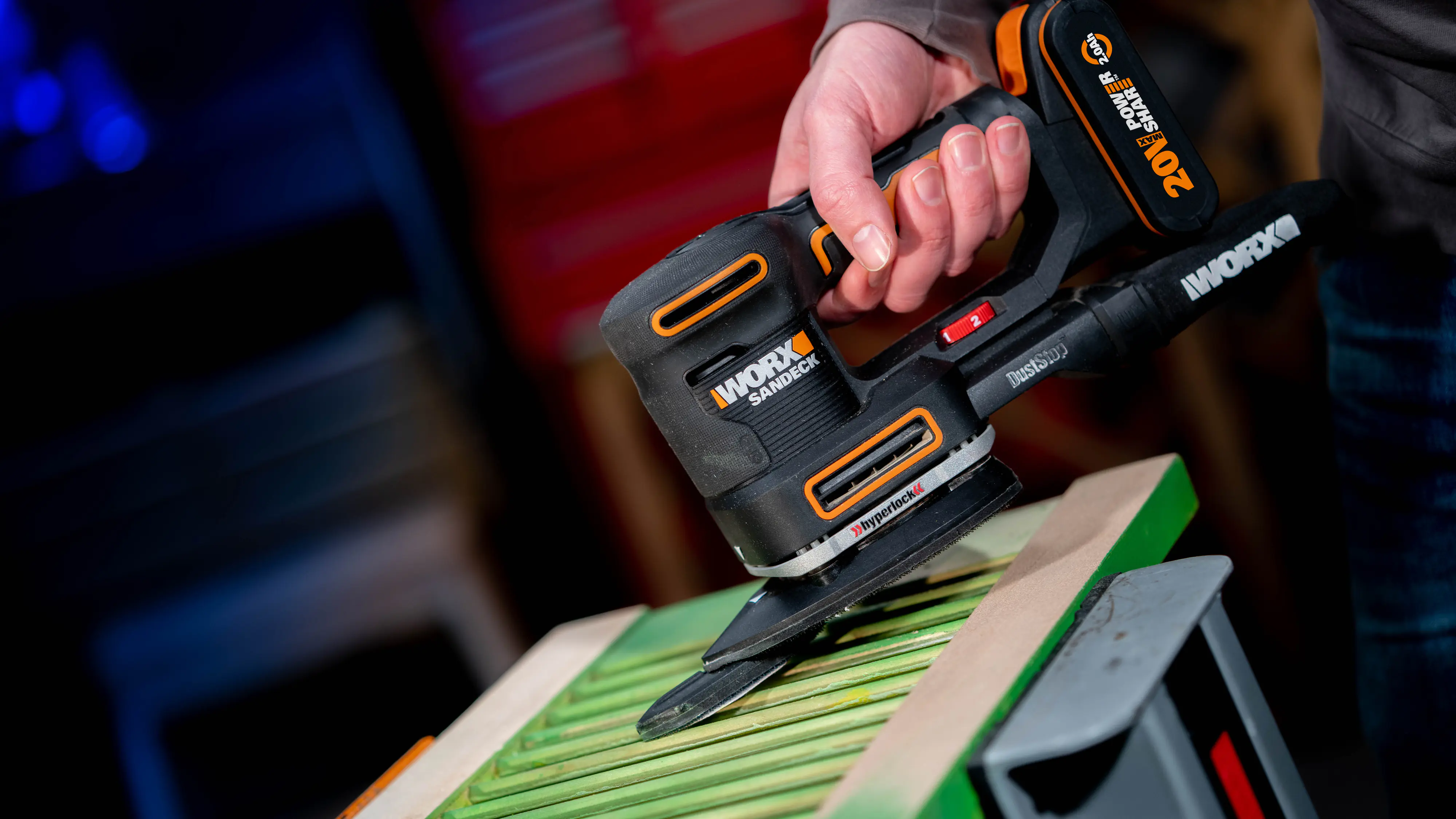 Worx Akku-Multischleifer Sonicrafter WX820 20 V inkl. Akku 2 Ah & Ladegerät