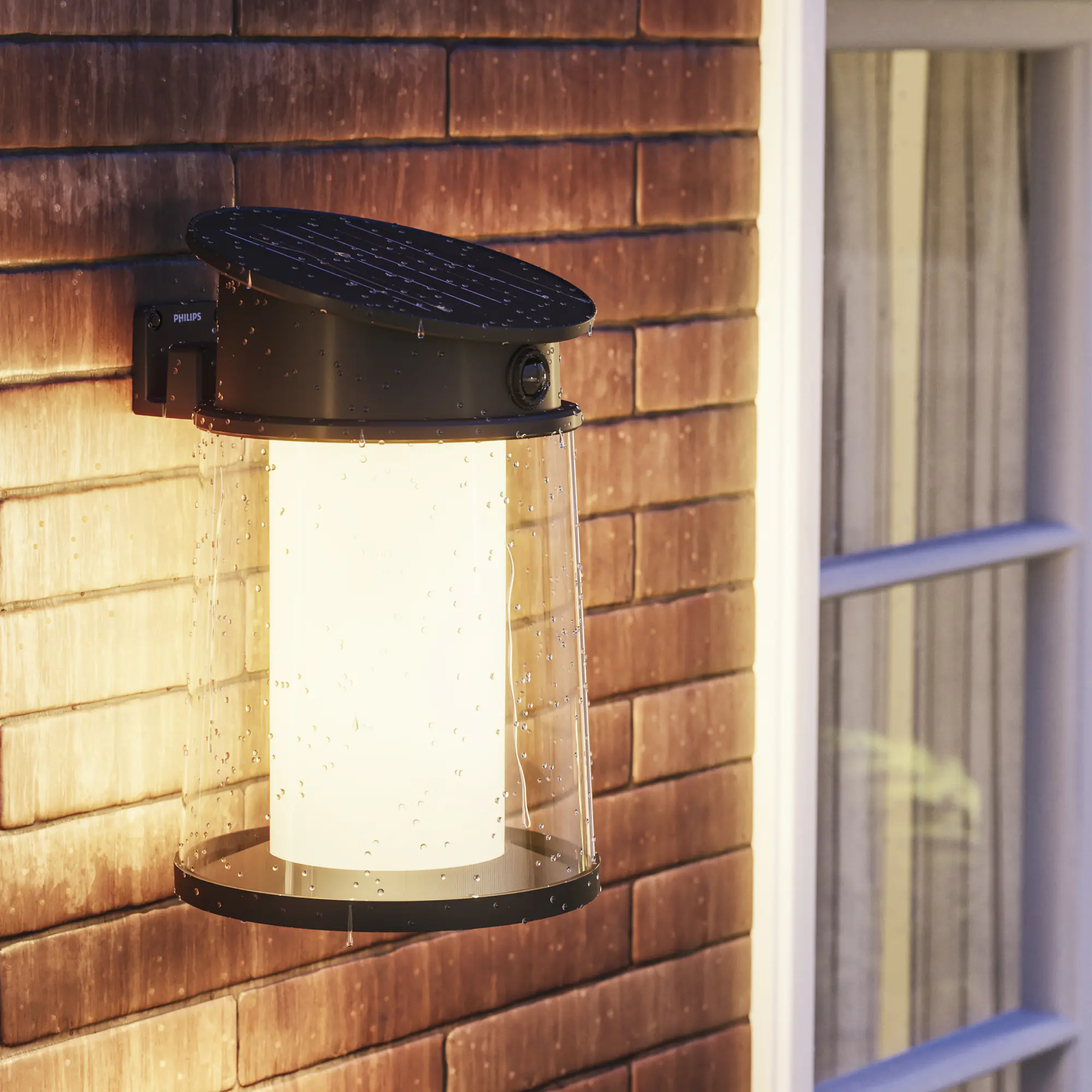 Philips Solar-Wandleuchte Juda 37,5 x 23,5 x 23,5 cm warmweiß