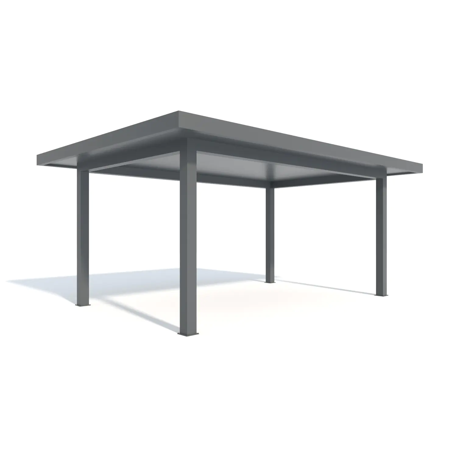 Carport Style 400 x 600 cm grau