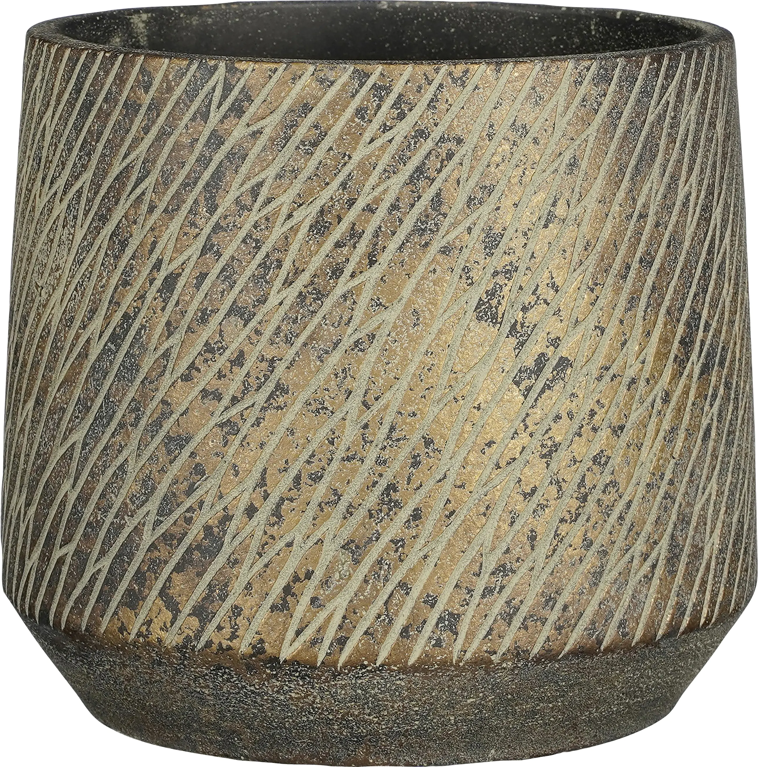 Mica Übertopf Camino  Ø 18,5 x 16,5 cm dunkelbraun