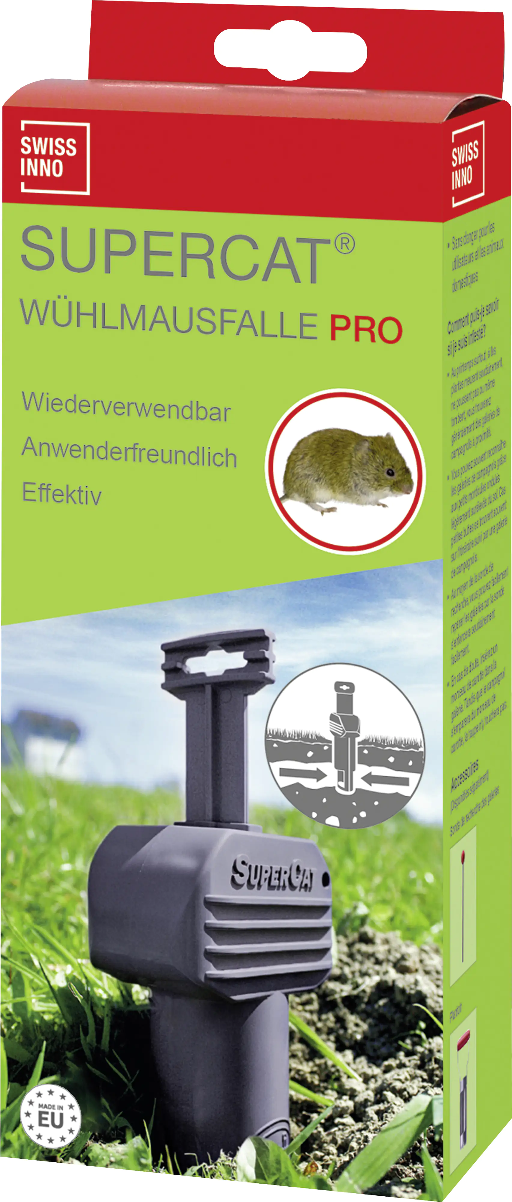 Swissinno SuperCat Wühlmausfalle