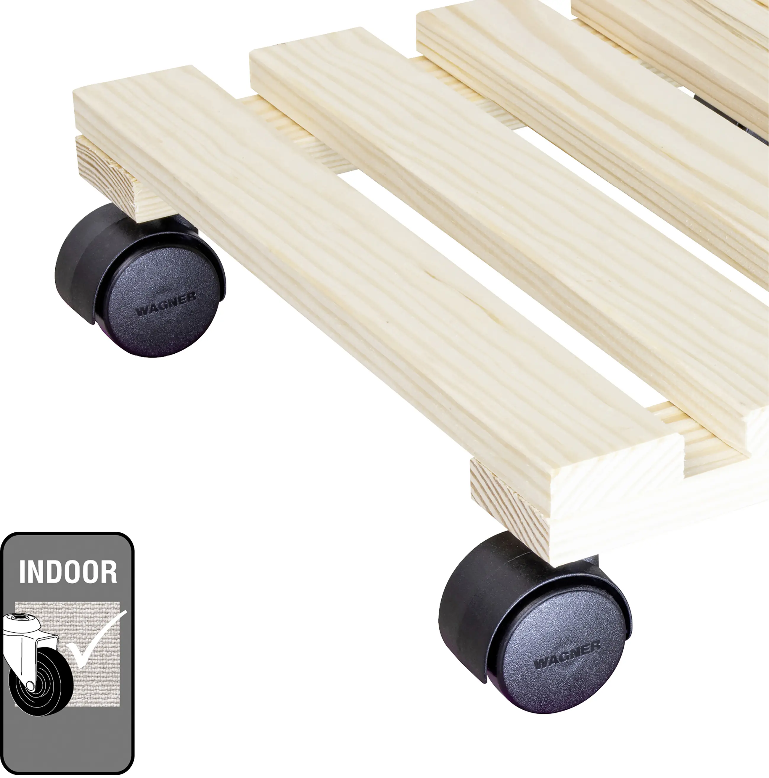 Wagner Multiroller Holz 30 x 30 cm natur