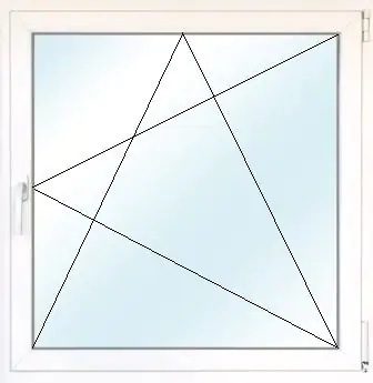Meeth Balkontür 80 x 190 cm DIN rechts 1 Flügelig Dreh-Kipp, weiß