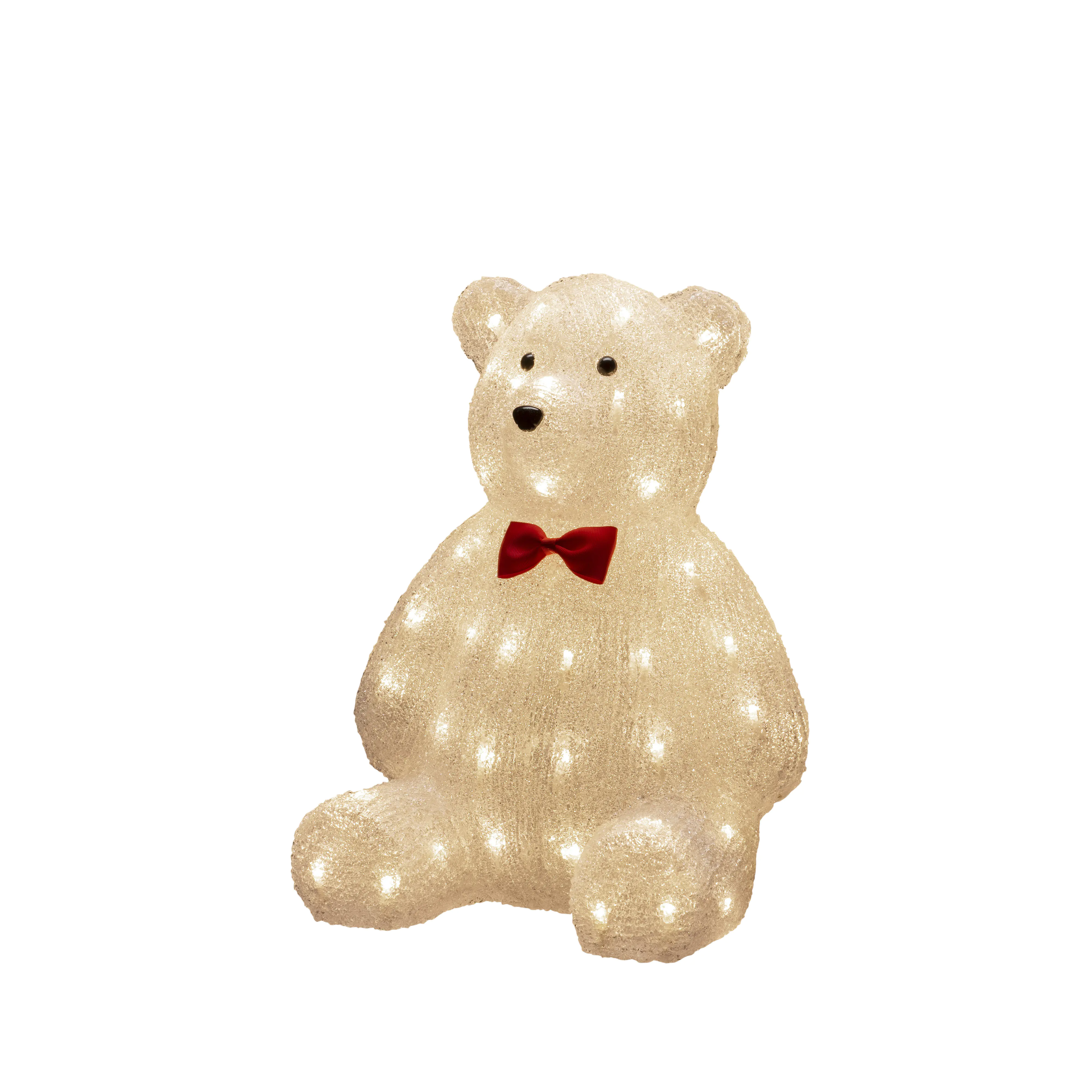 Konstsmide LED Acryl Teddybär Außen 64 warmweiße Dioden