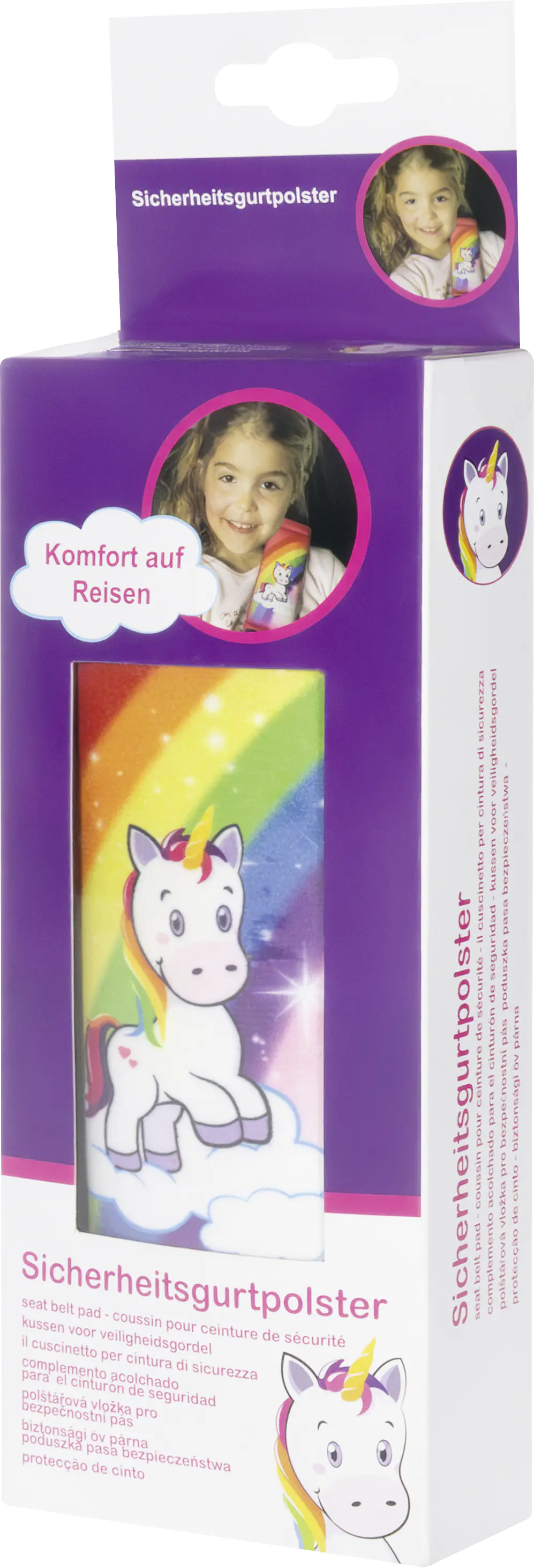 HITS4KIDS Gurtpolster Siggi Einhorn 