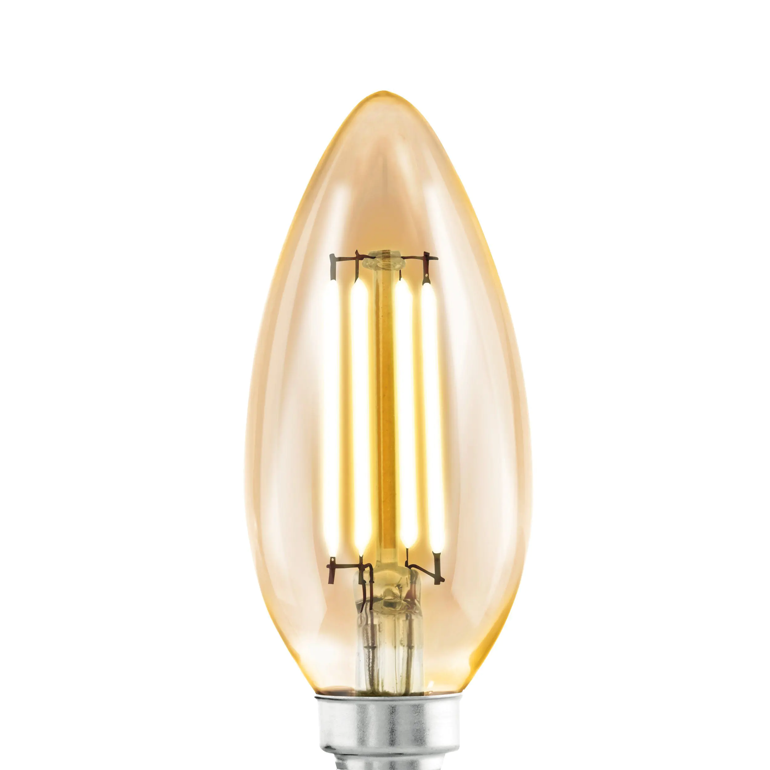 Eglo LED Leuchtmittel C35 E14 Kerzenform 4 W warmweiß amber