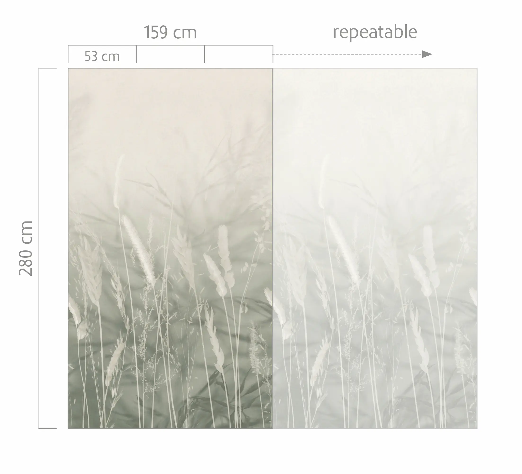 Rasch Vlies Fototapete Schöner Wohnen 2 Whispering Meadow 2,80 x 1,59 m