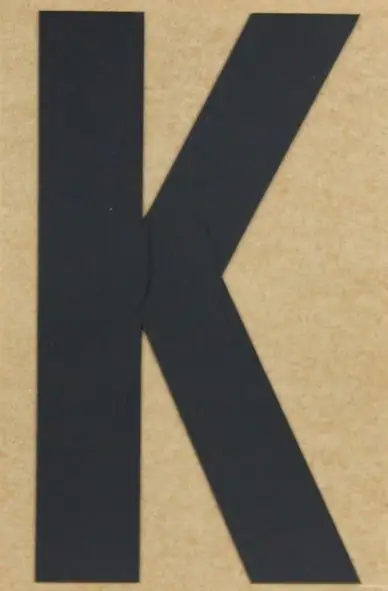 Conacord Klebebuchstabe "K" 65 x 100 mm