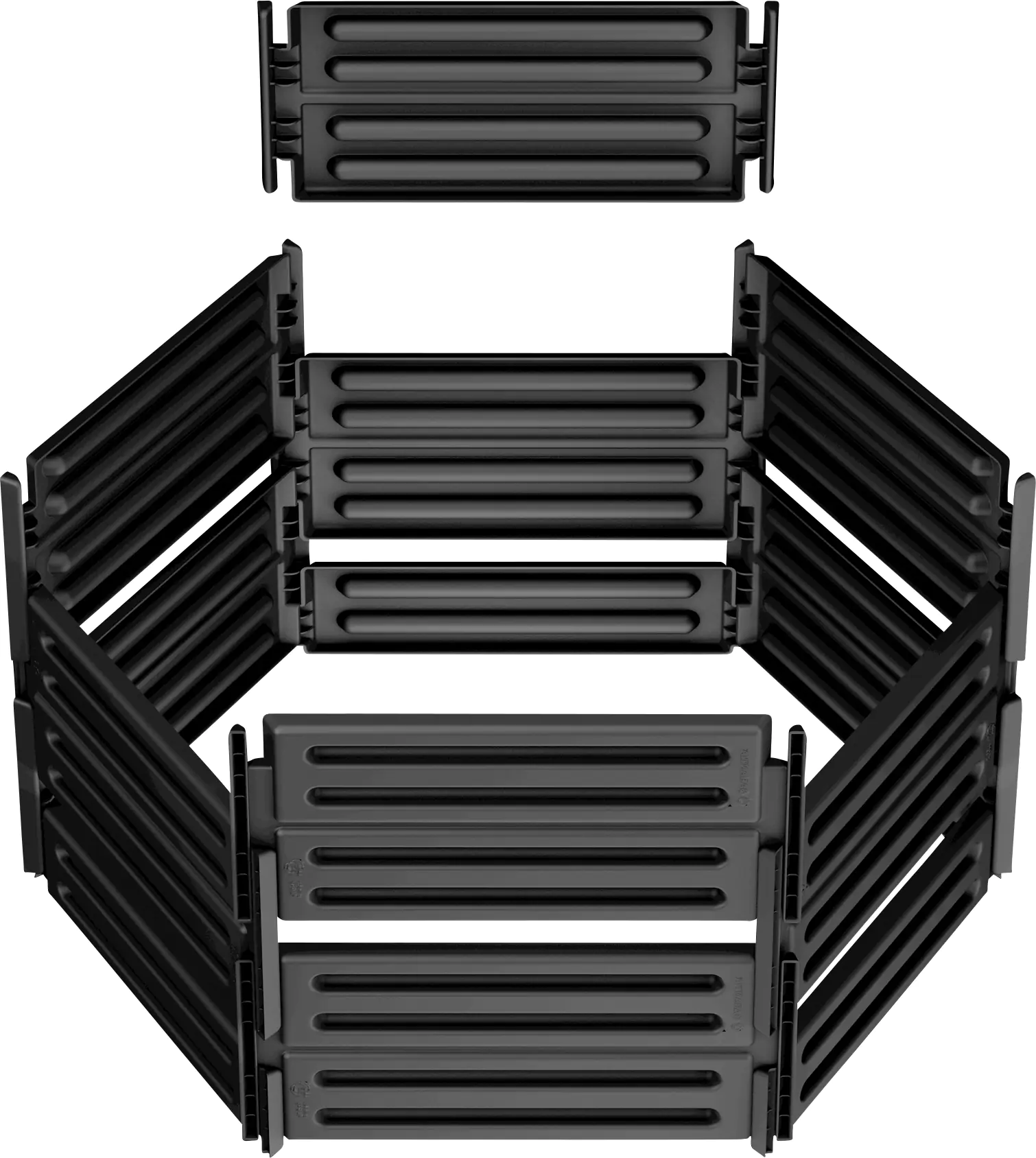Garantia Steckkomposter Air-King schwarz 600 Liter