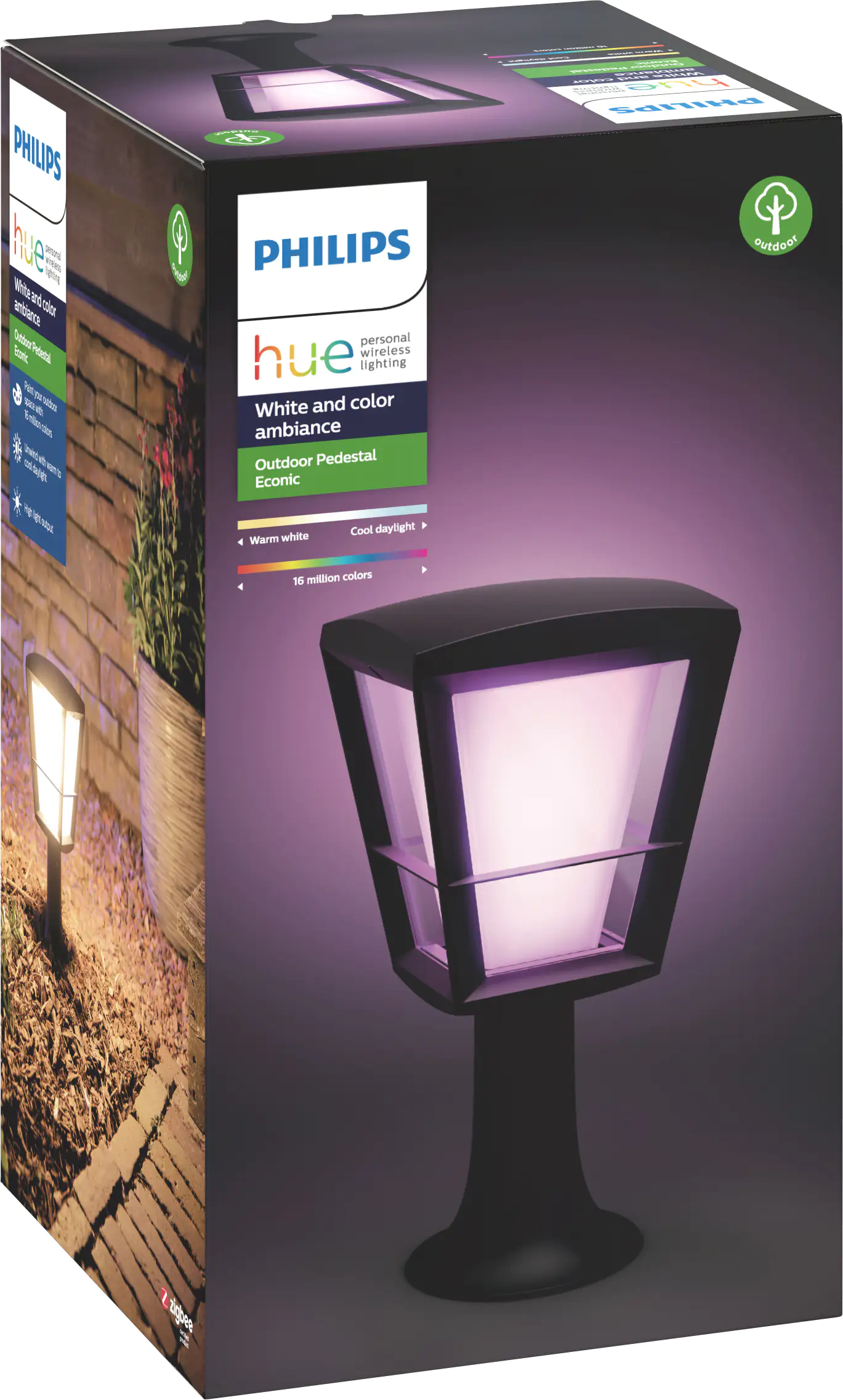 Philips Hue LED Sockelleuchte White & Color Ambiance Econic 32,2 cm