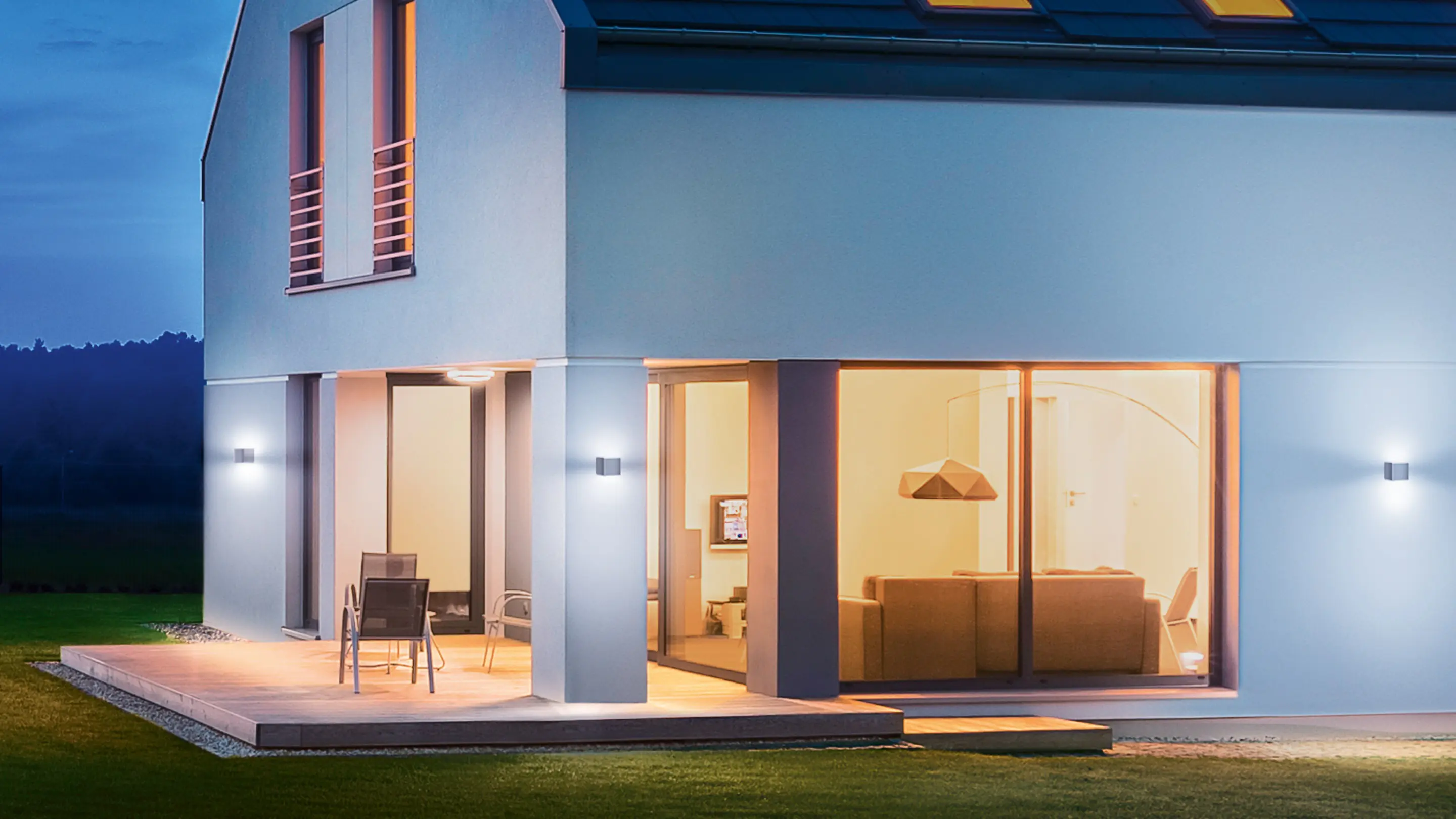 Steinel Außenleuchte L 840 SC Anthrazit Up- & Downlight