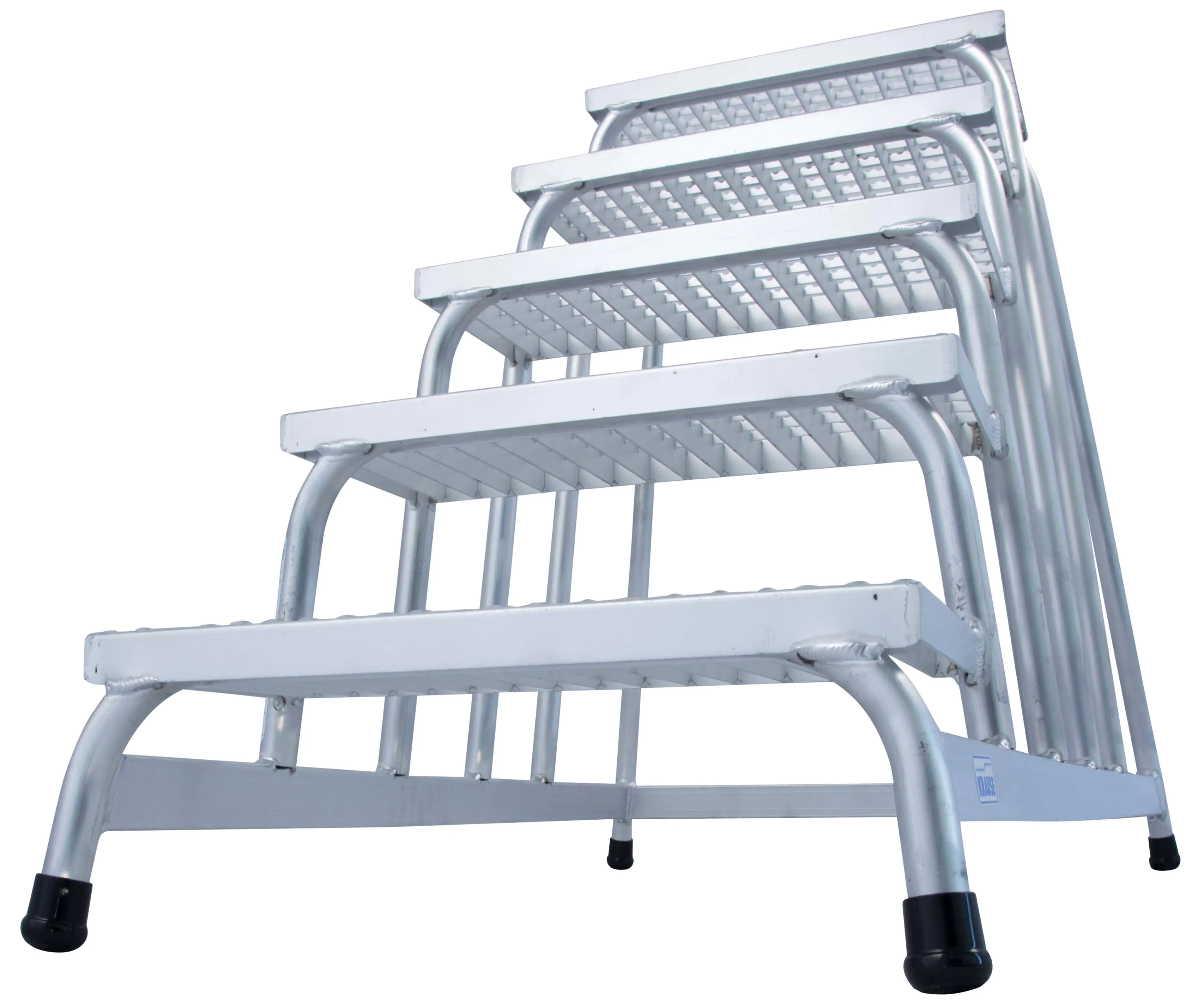 Krause Aluminium Montagetritt STABILO 5 Stufen mit Gitterrost 3,00 m