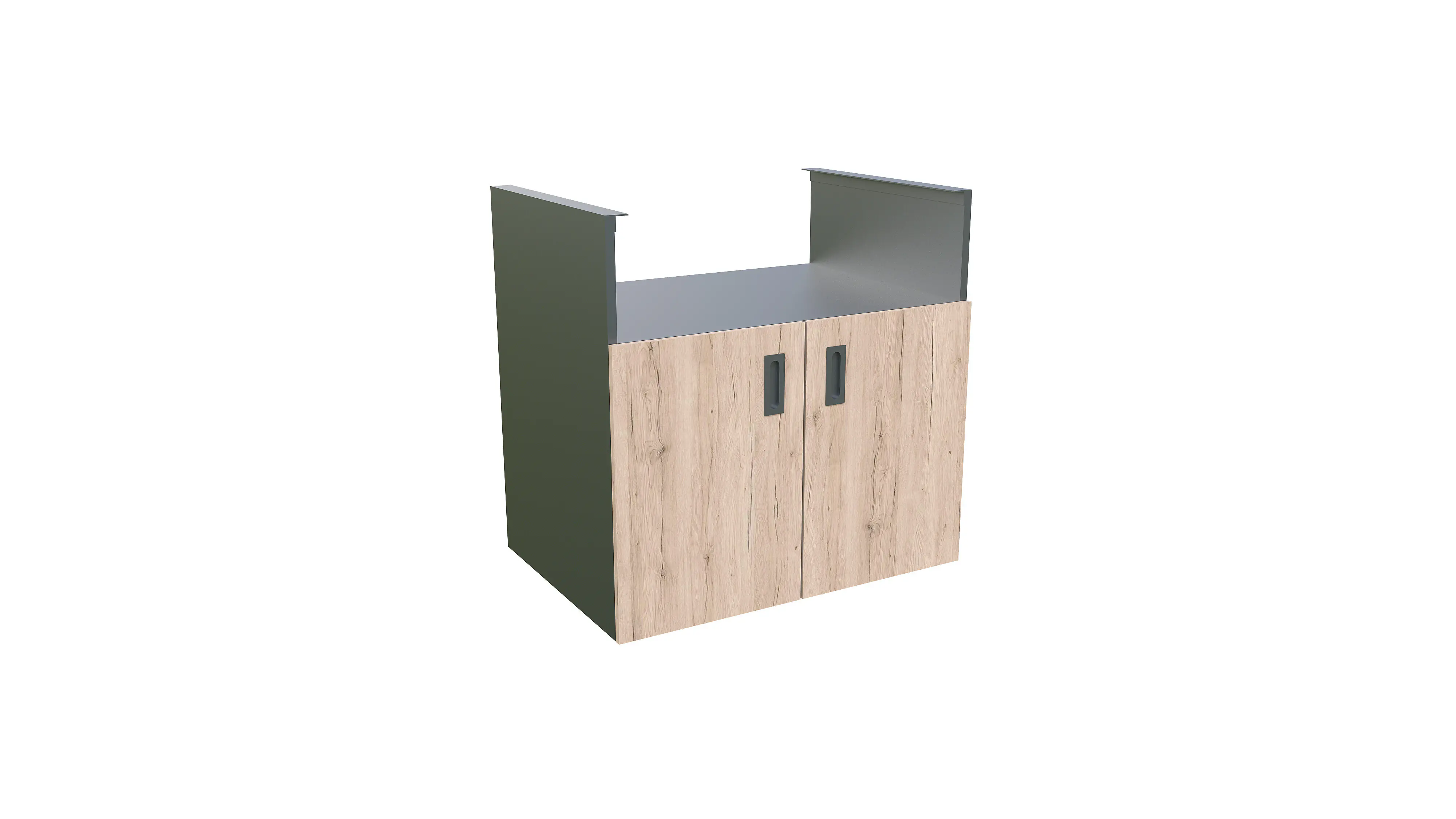 Bellano Living Element für Outdoorküchen inkl. Grillelement und 2 Türen eiche