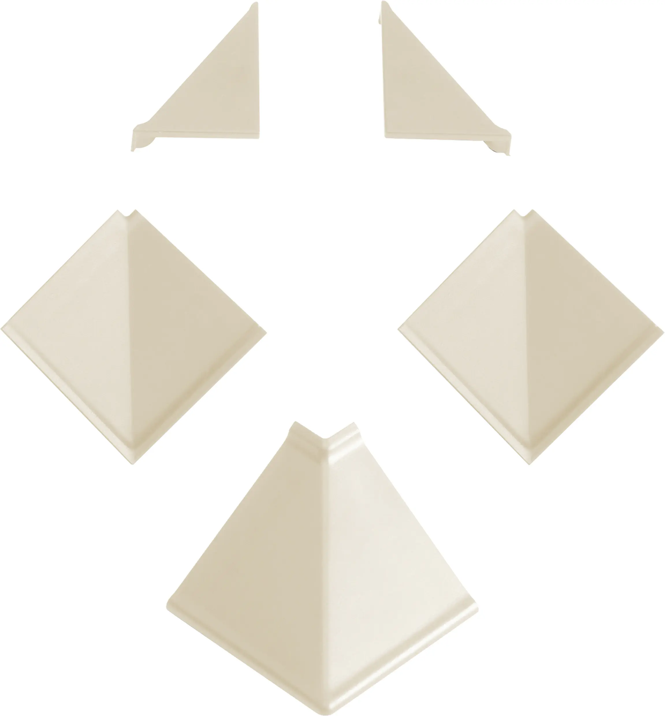 Kaindl Wandanschlusssystem Zubehörset 16 x 7 x 2 cm champagner