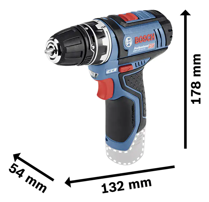 Bosch Professional Akku-Bohrschrauber GSR 12V-15 FC inkl. Akkus & Ladegerät