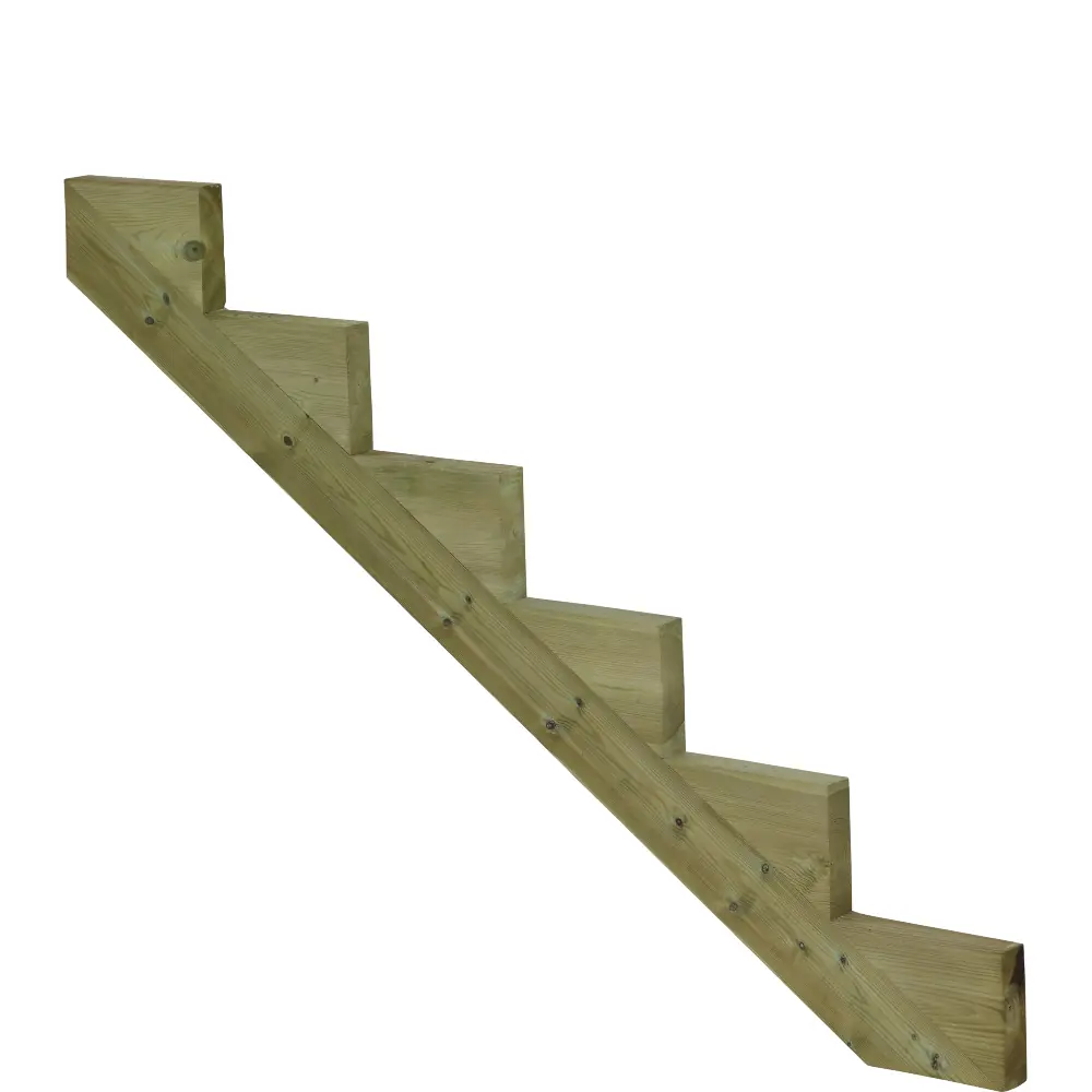 Plus Außentreppe Kiefer 6 Stufen 120 cm breit