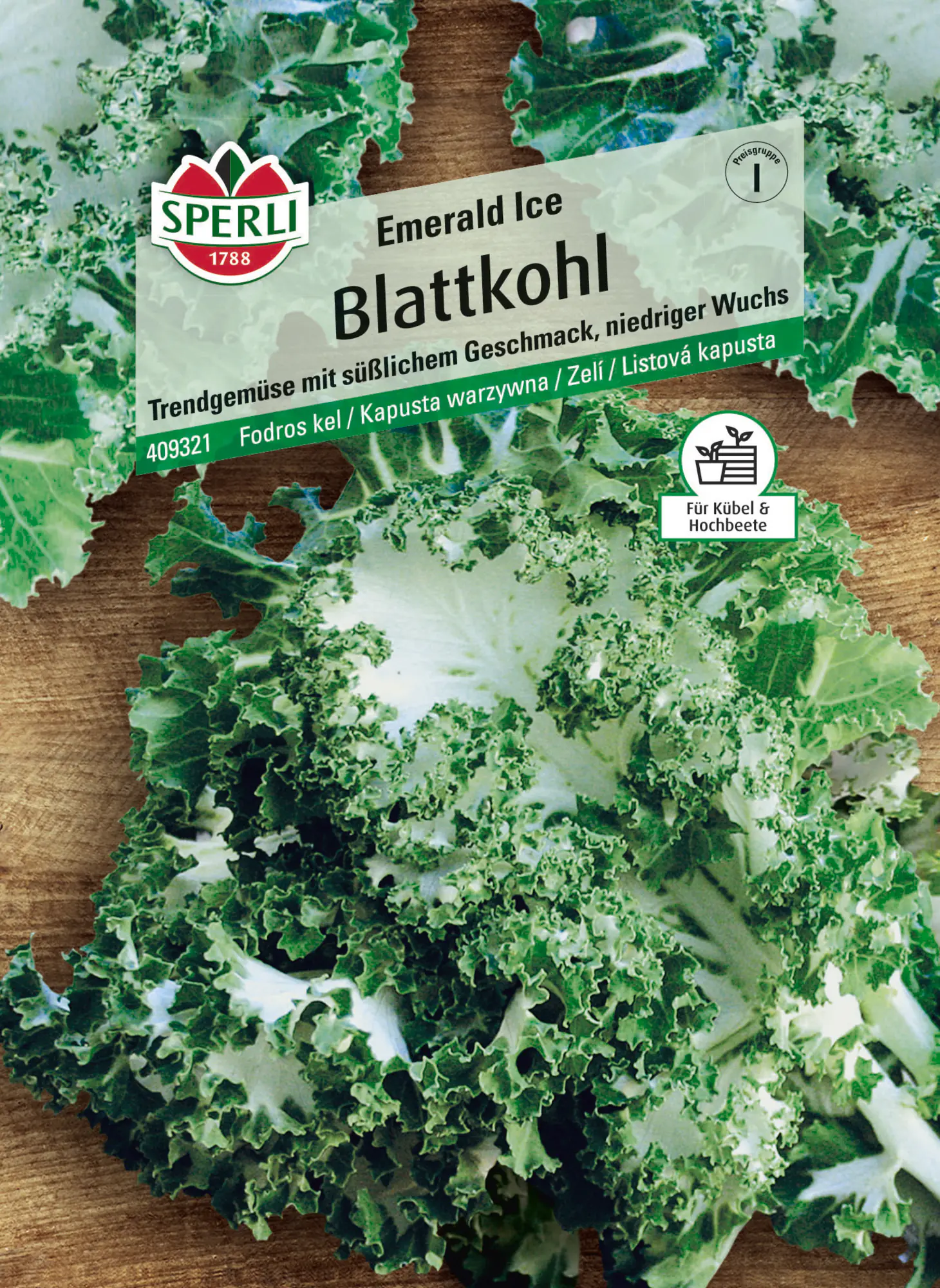 Sperli Saatgut Blattkohl Emerald Ice für ca. 20 Pflanzen