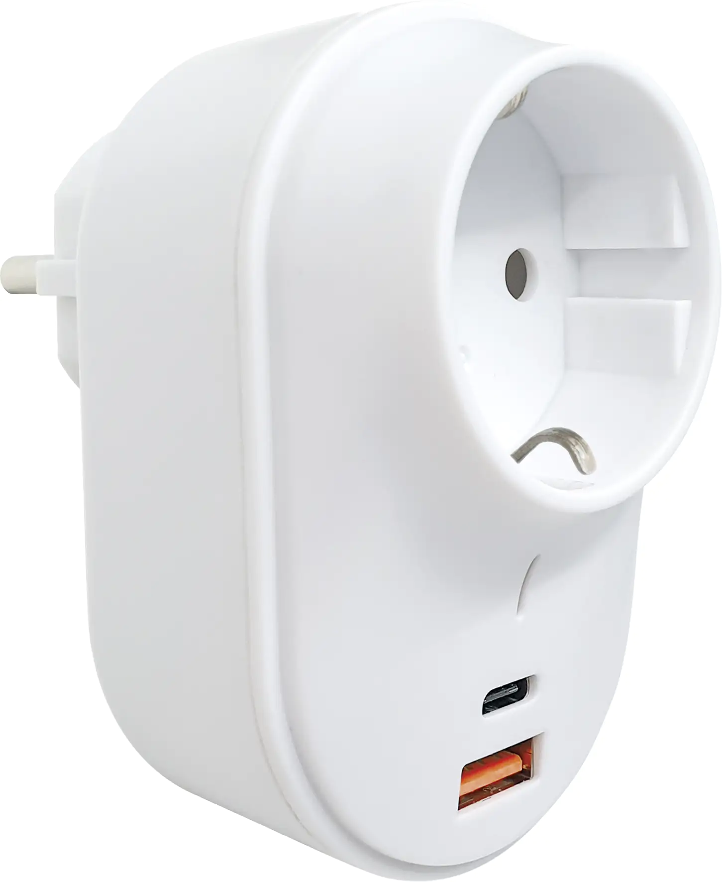 Schwaiger Zwischenstecker mit USB-Ladeadapter USB 2.0 & USB-C Anschluss