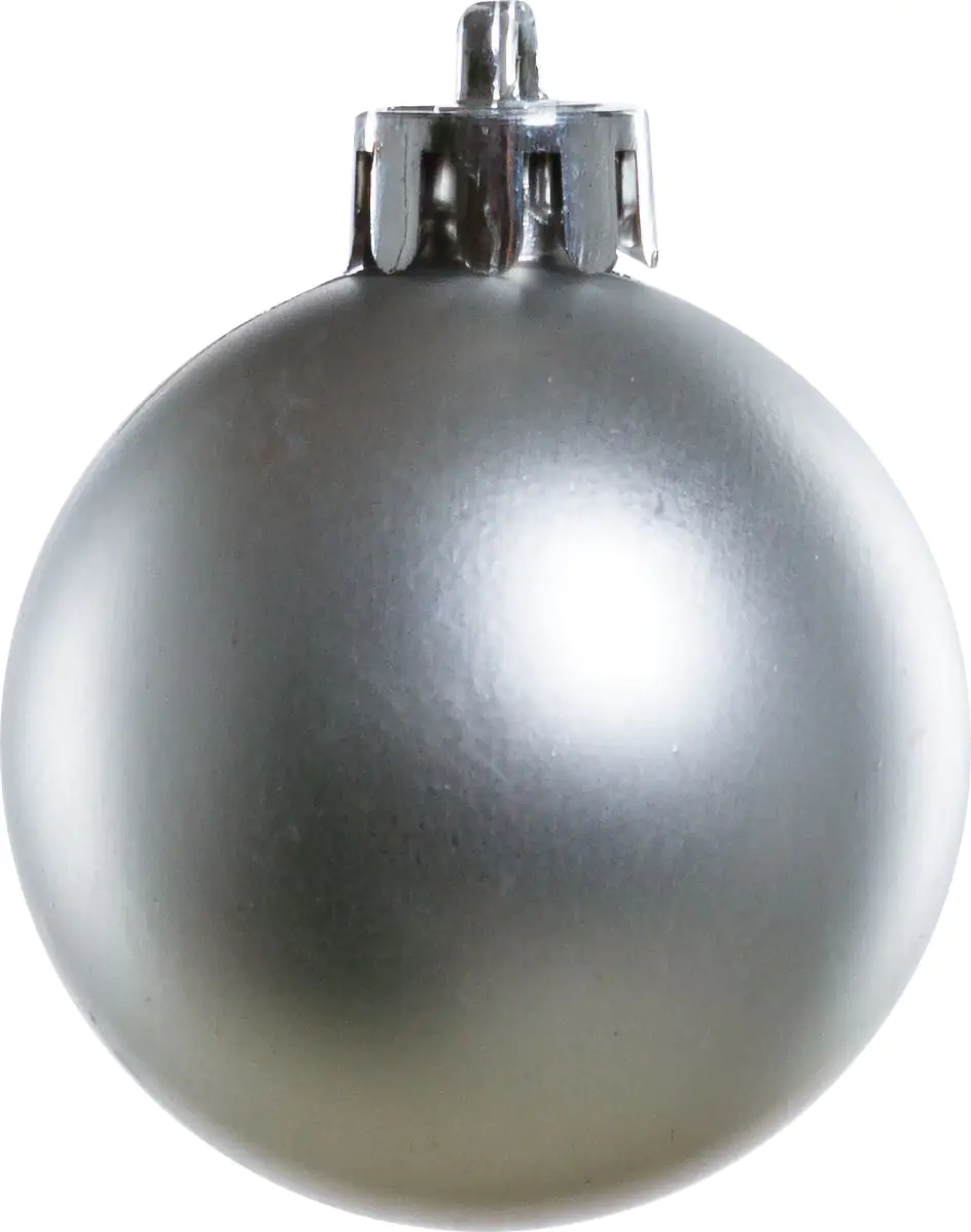 TrendLine Weihnachtskugeln bruchfest, langlebig Ø 4 cm silber 16 Stück