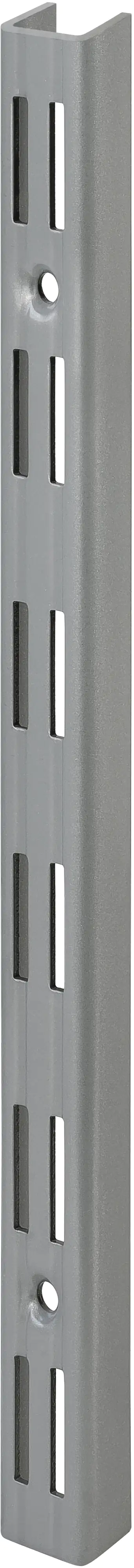 TrendLine Wandschiene 2-reihig grau 50 x 2,5 cm