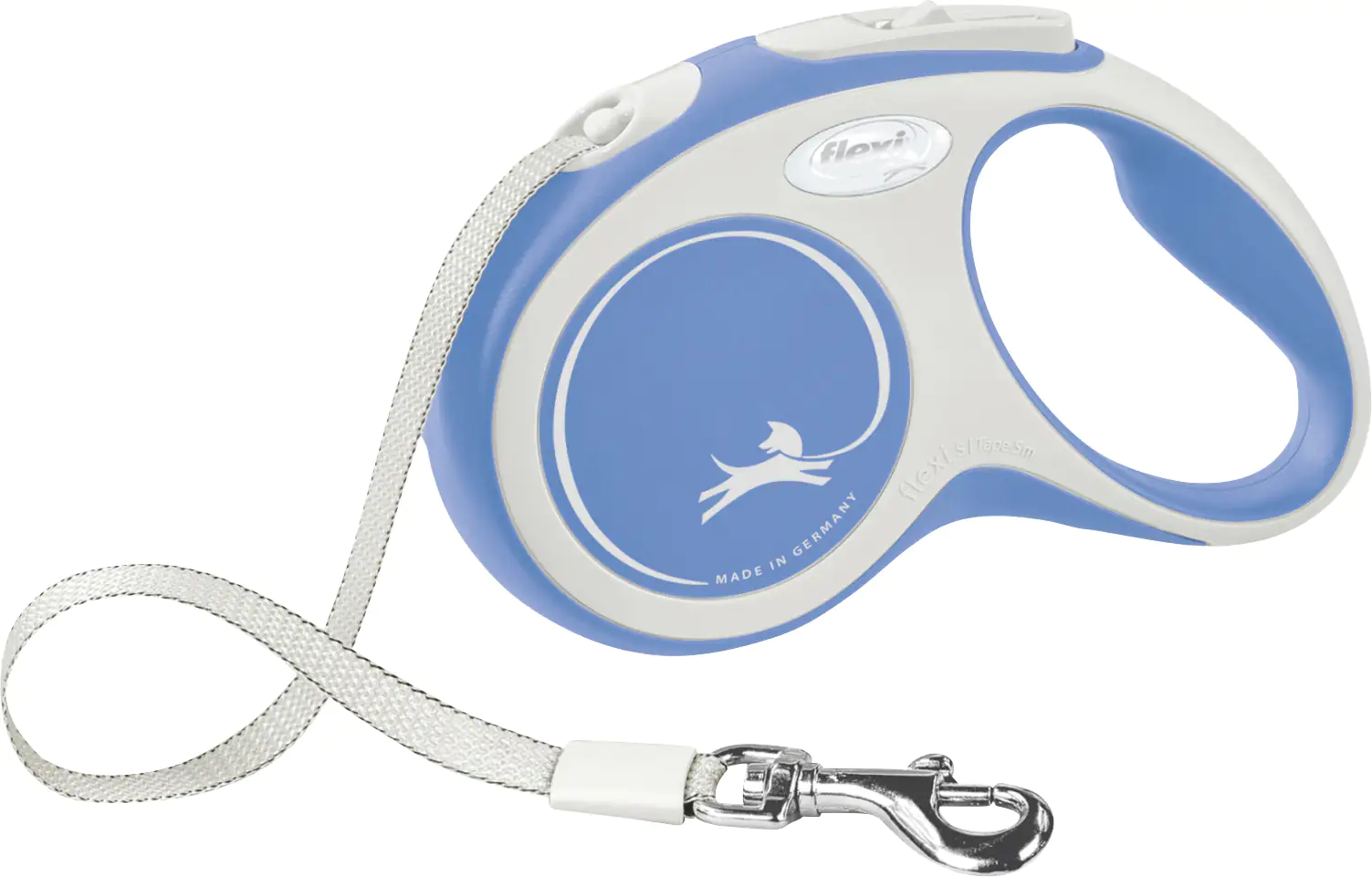 Flexi Hundeleine New Comfort S blau, Gurt