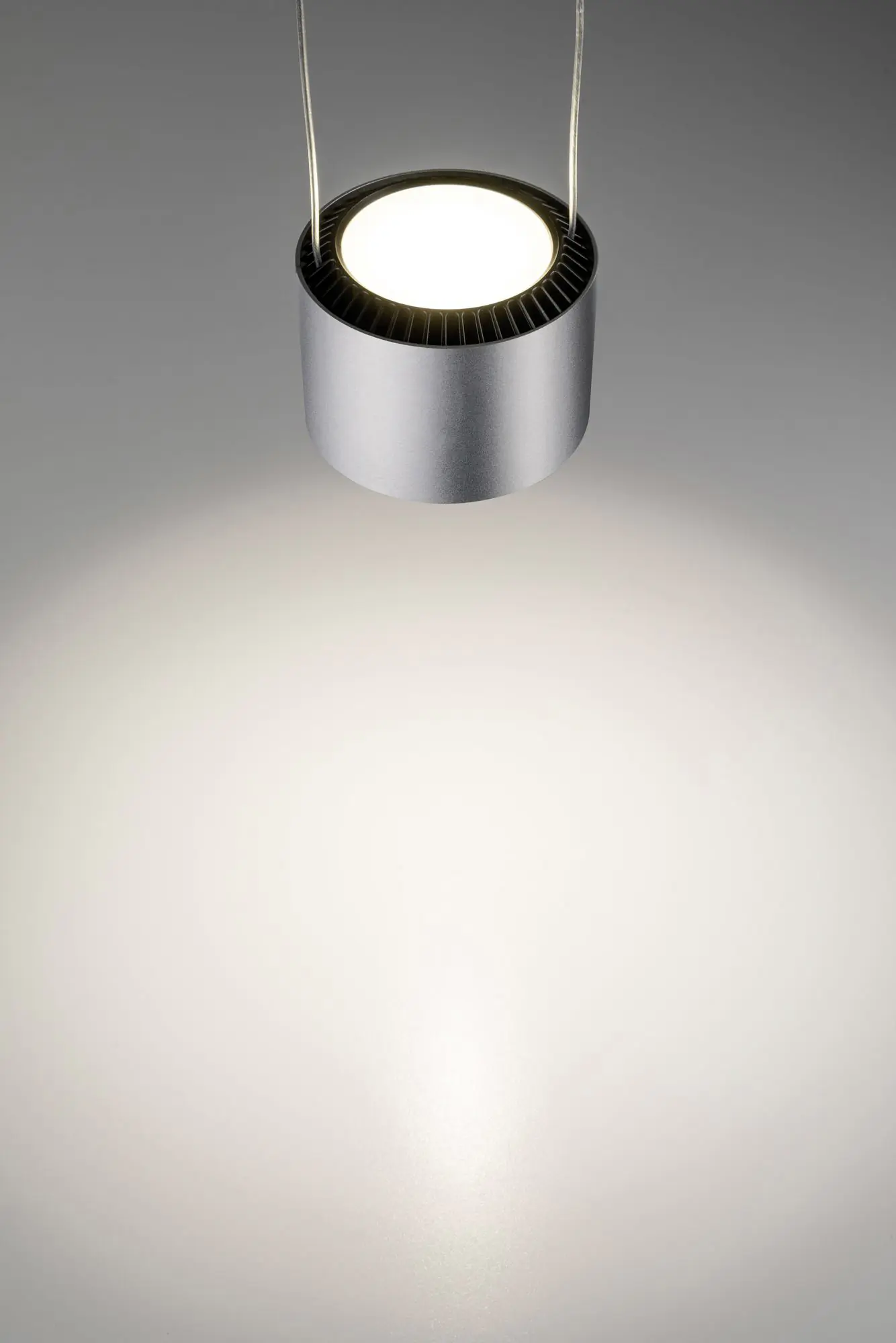 Paulmann URail LED Pendel Aldan chrom-schwarz Ø 9,8 cm warmweiß dimmbar