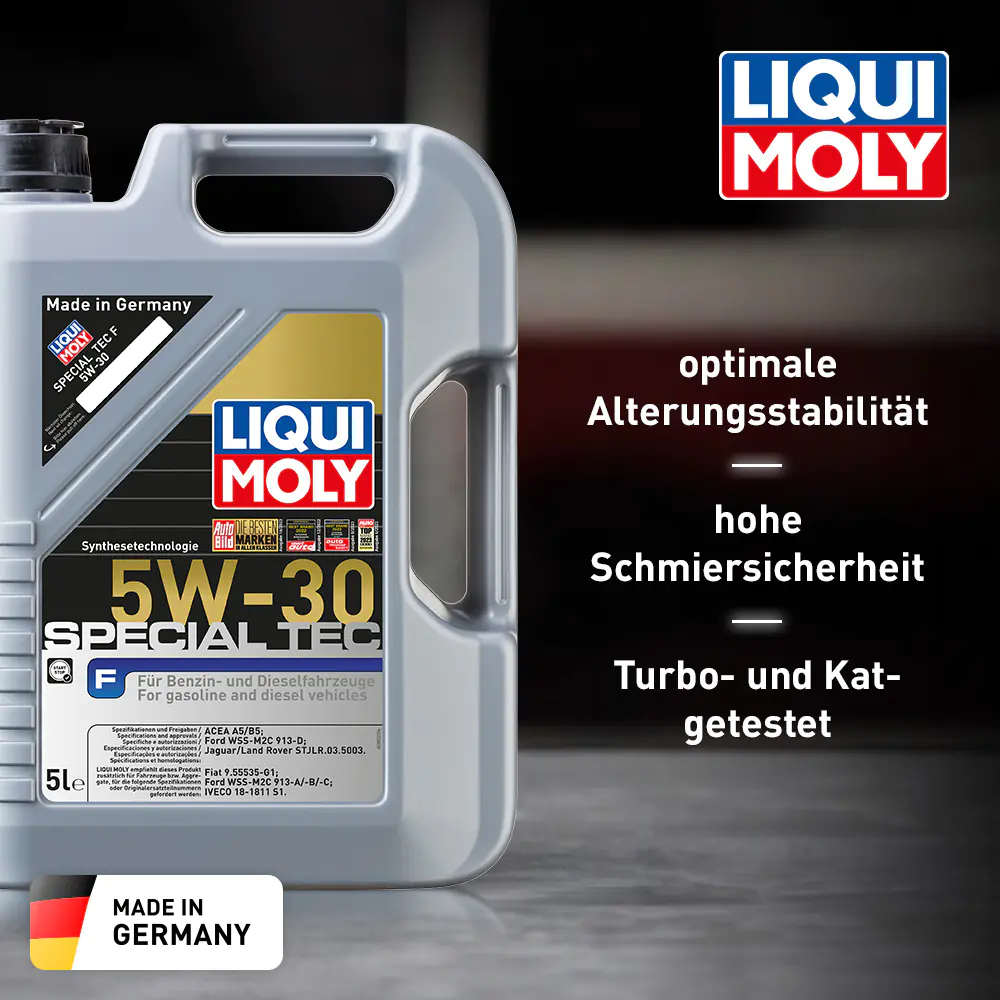 Liqui Moly Motoröl Leichtlauföl Special Tec F 5W-30 5 L