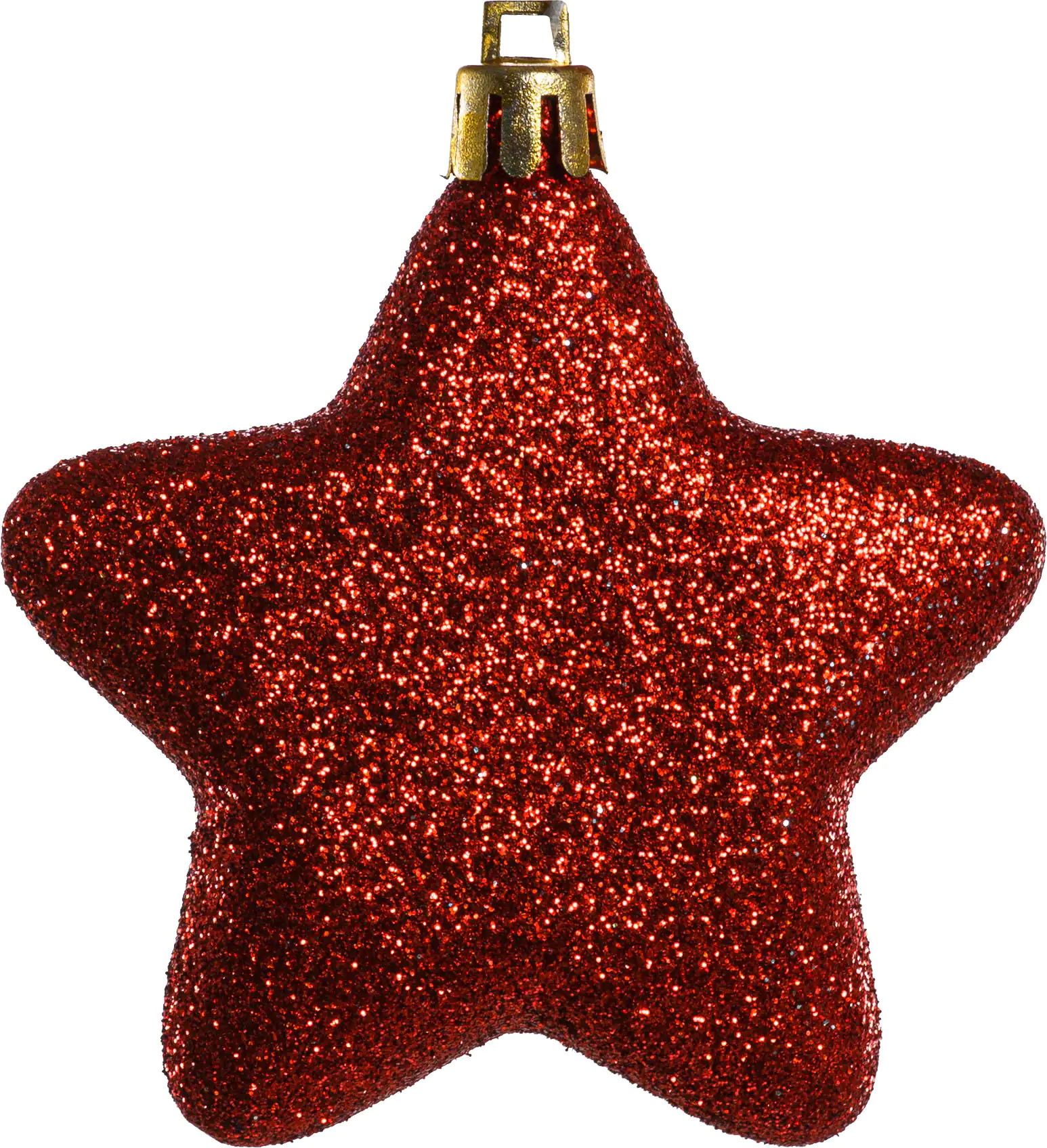 TrendLine Weihnachtskugeln Sterne bruchfest, langlebig 7 cm rot 8 Stück