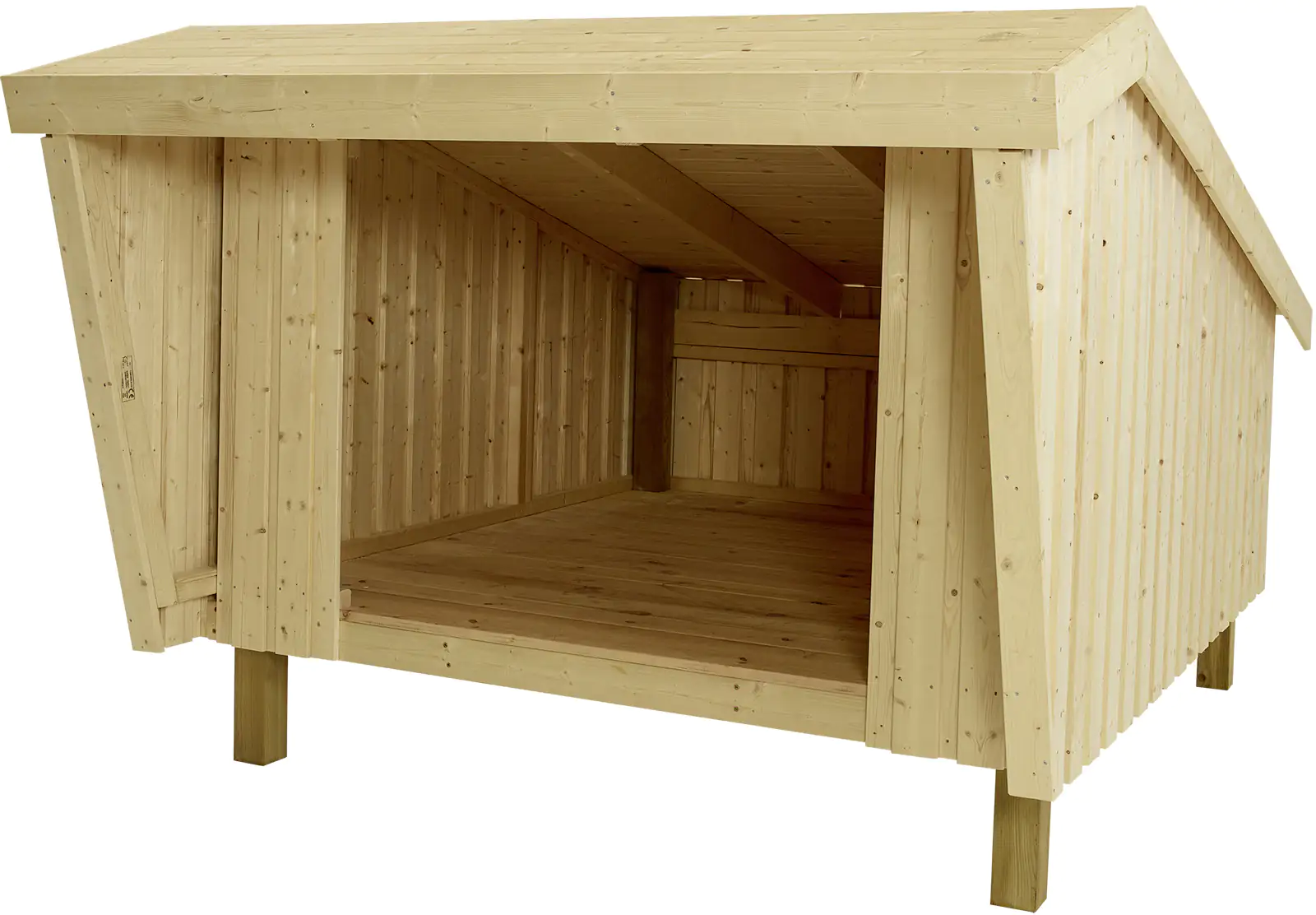 Plus Gartenhaus Shelter 225 x 291 x 170 cm natur mit Fußboden
