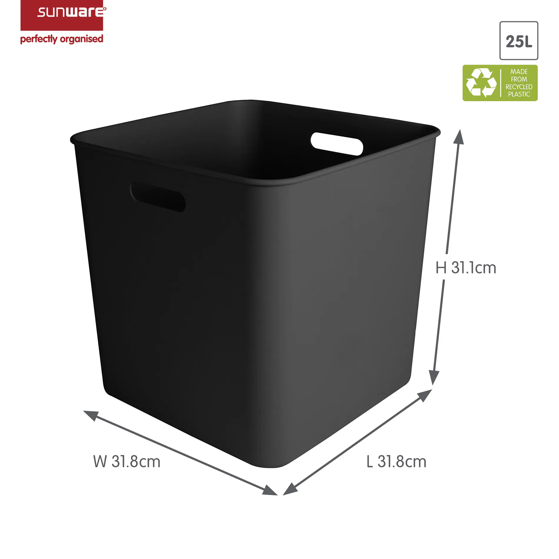 Sunware Sigma home cube box 25L schwarz