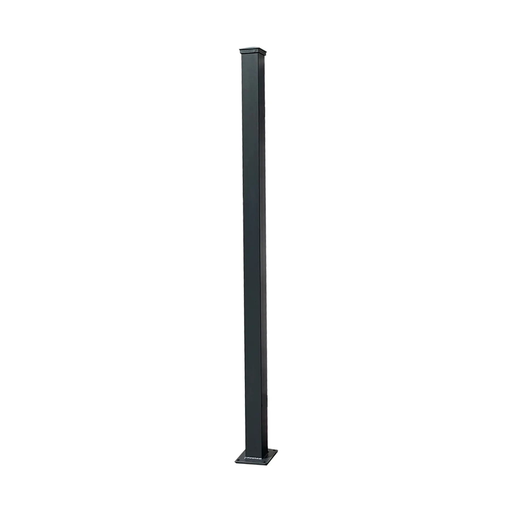 Floraworld Zaunpfosten 190 x 7,6 cm mit Bodenplatte anthrazit