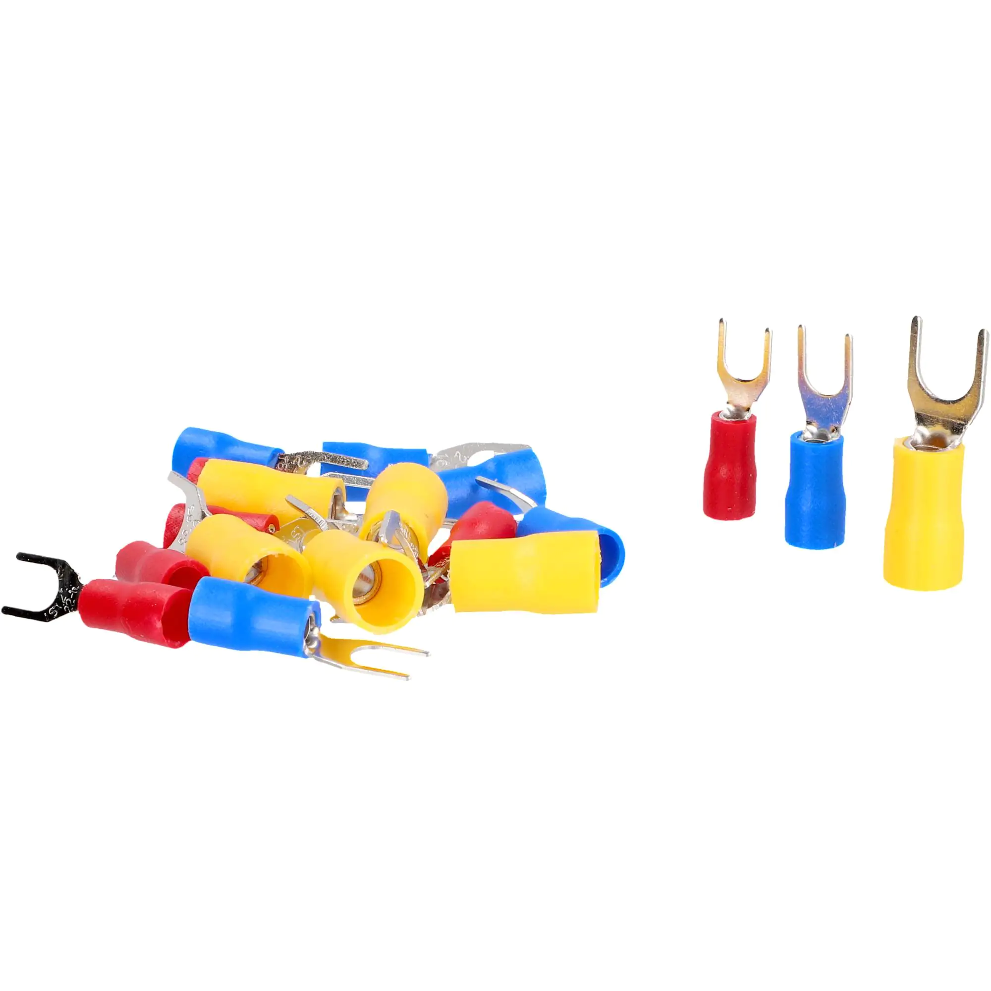 Gabelkabelschuh-Set 1,5 / 2,5/ 6 mm², isoliert