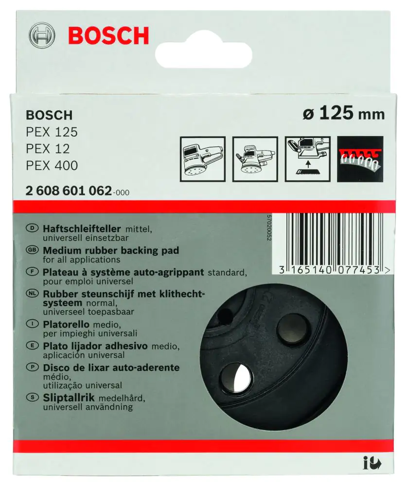 Bosch Schleifteller mittel für PEX 12 Ø 125 mm