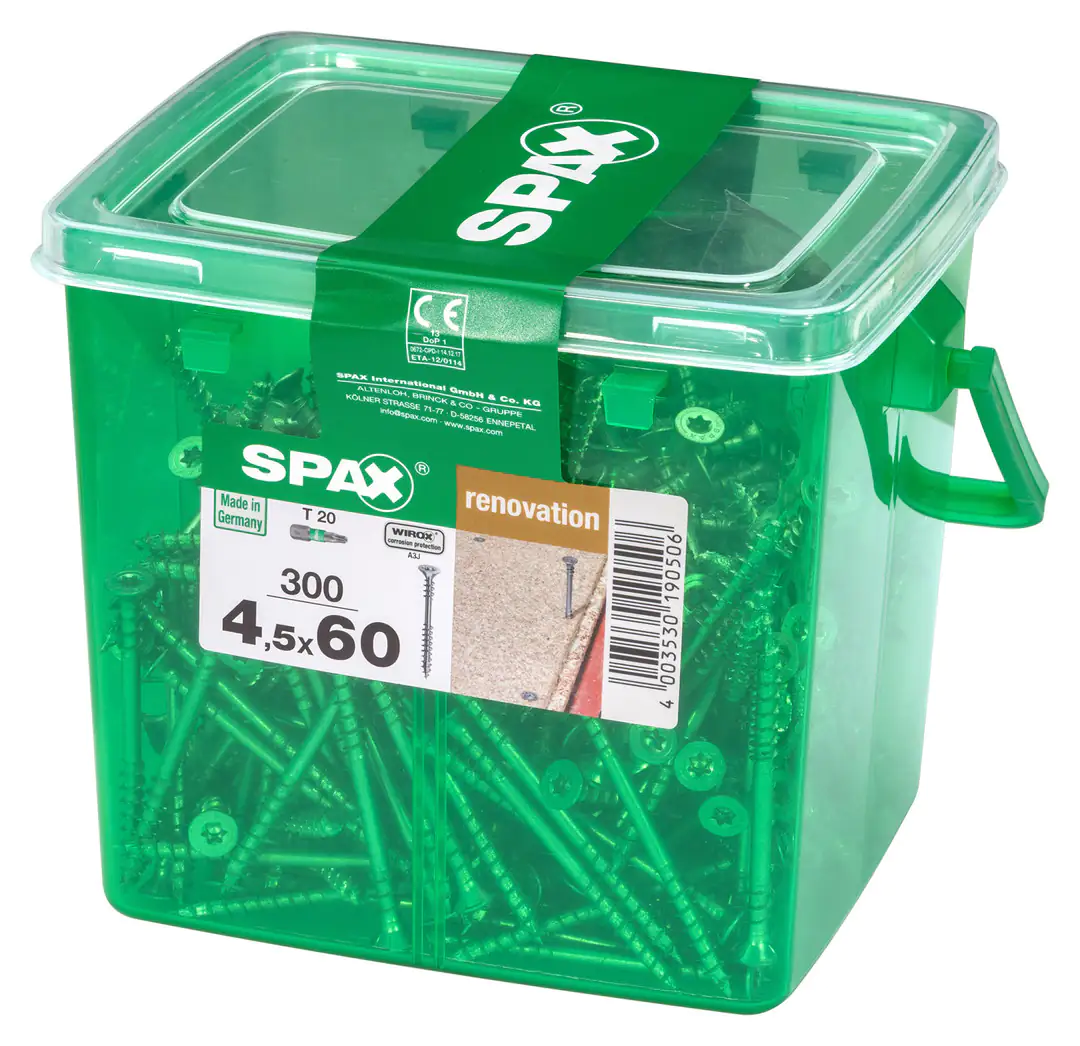 Spax Verlegeschrauben 4.5 x 60 mm TX 20 - 300 Stk.