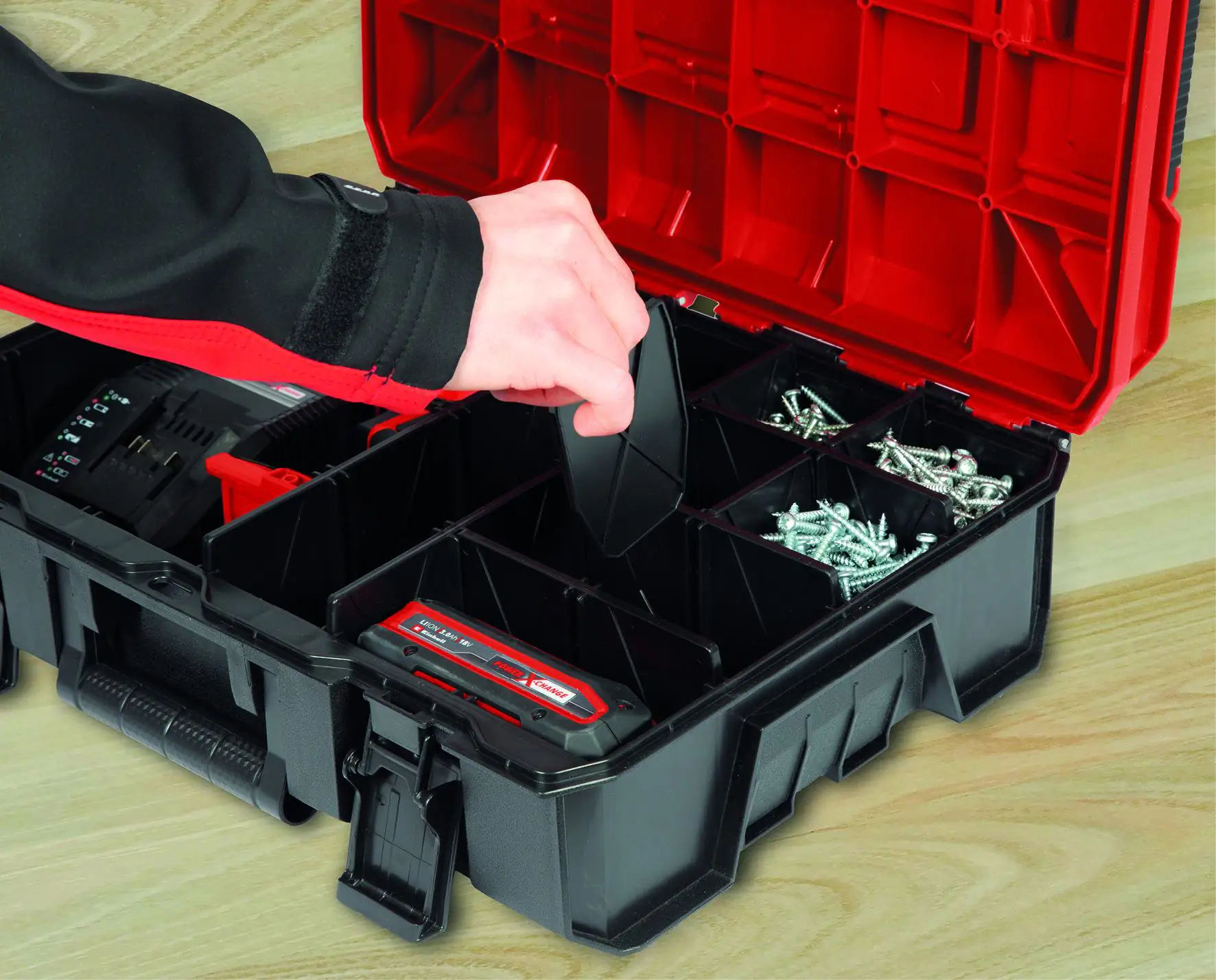 Einhell Systemkoffer Kunststofffächer Set