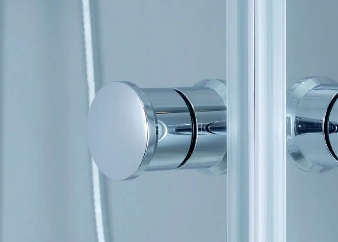 Primaster Runddusche Easy-5 Schiebetür 80 x 80 cm Klarglas chrom