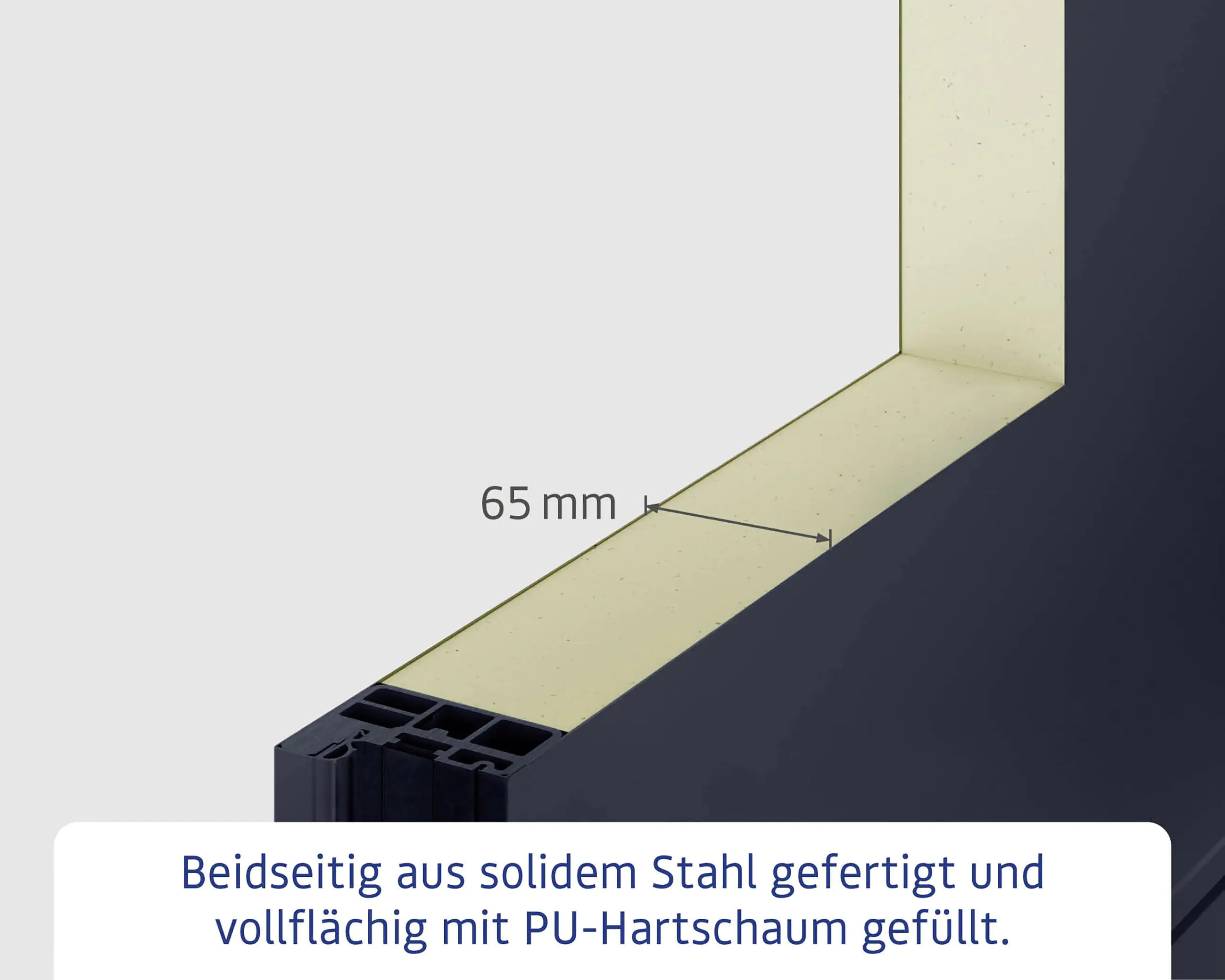 EcoStar Haustür ISOPRO IP 015 verkehrsweiß 110 x 210 cm