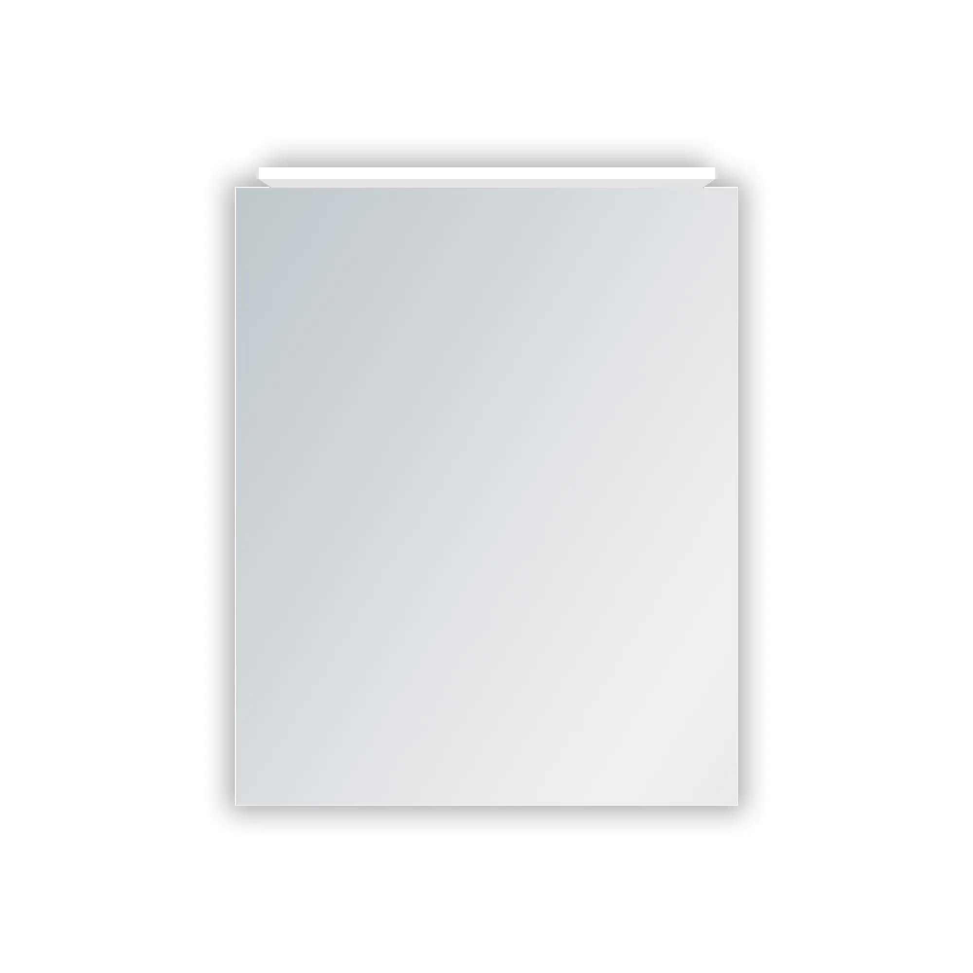 DSK Spiegelschrank Aluminio Vegas 50x60 cm, mit Steckdose