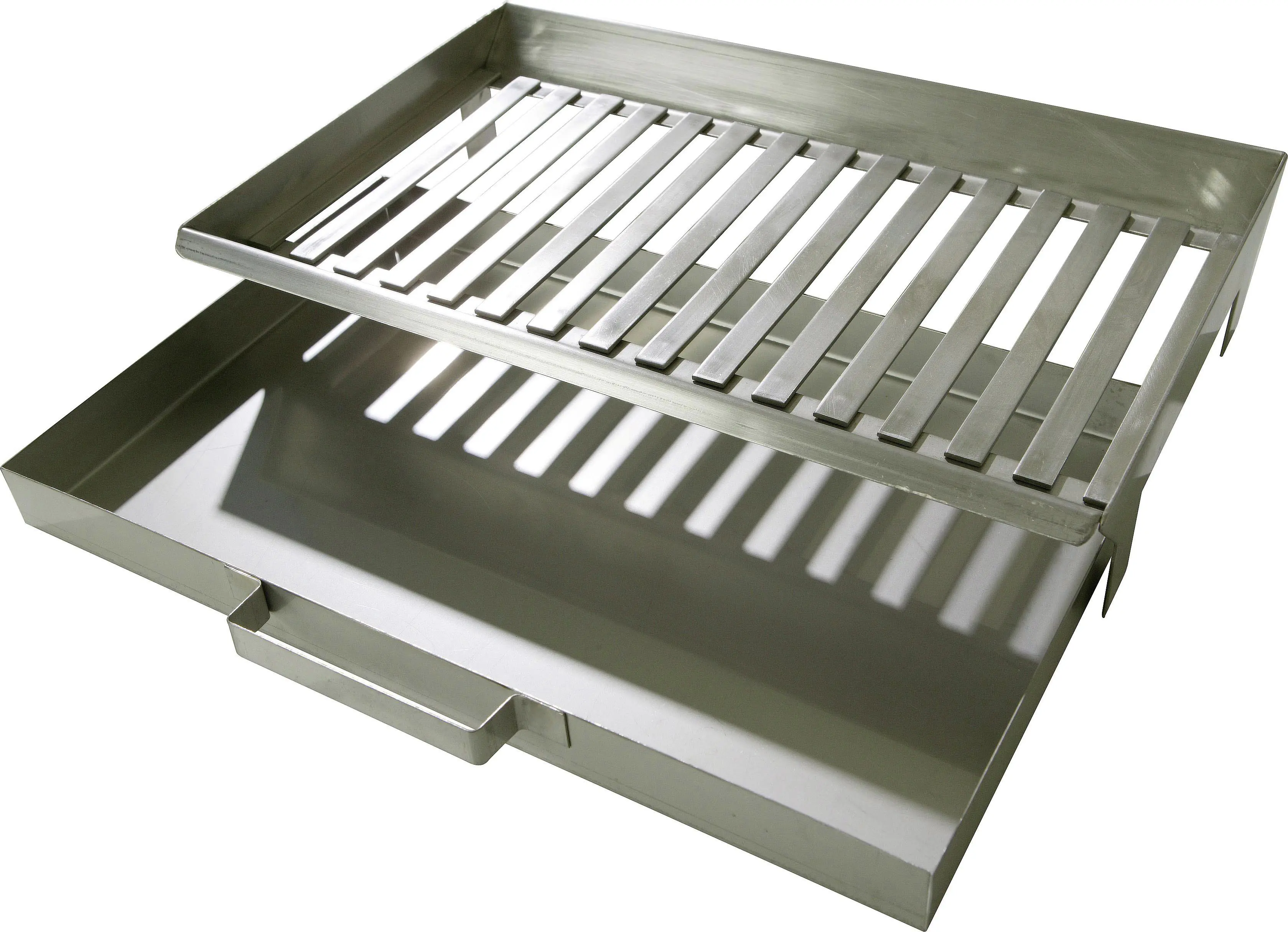 Buschbeck Feuerrost & Aschepfanne edelstahl, 46 x 30 x 9 cm